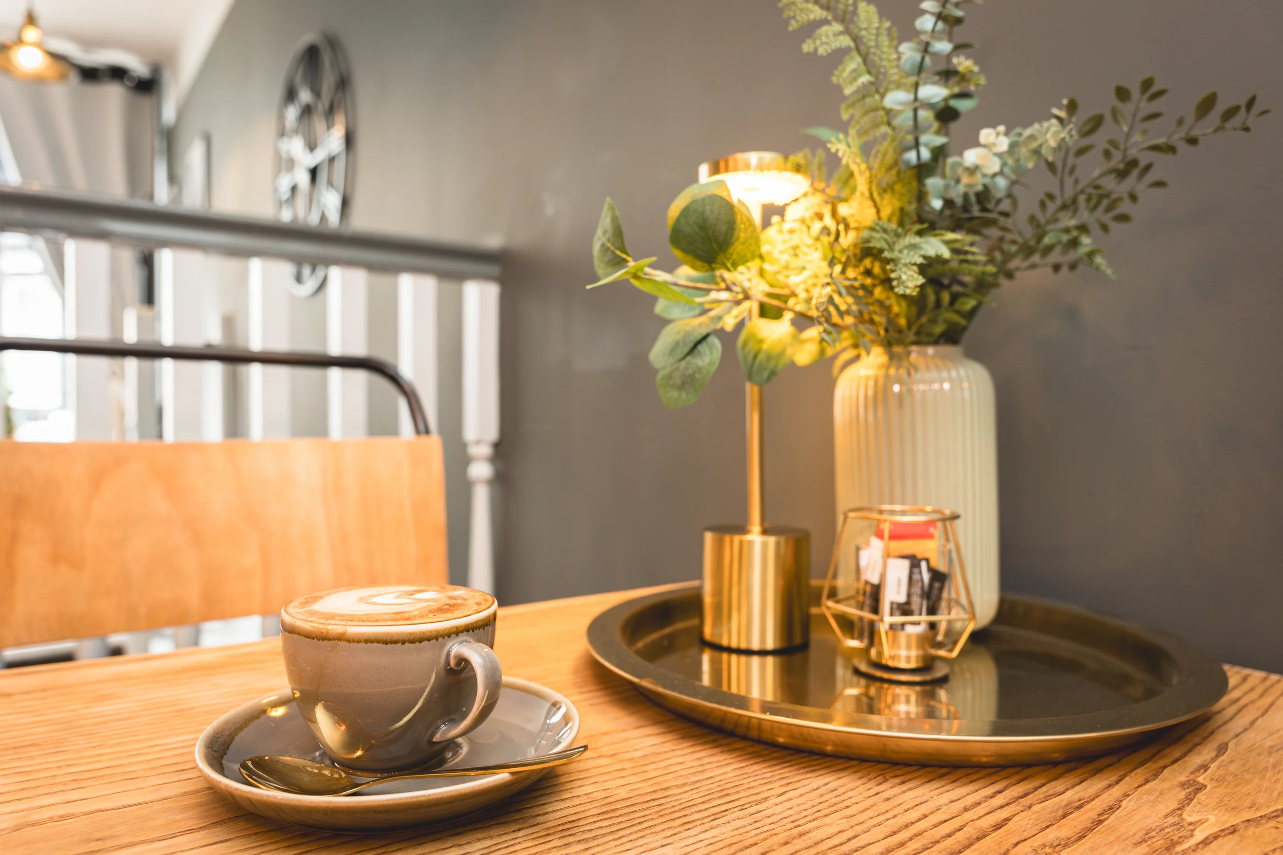 Coffee on a table