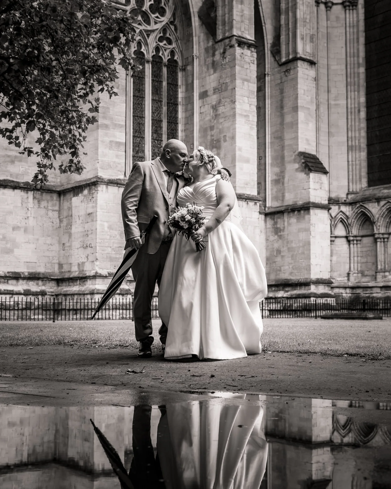 The Bride and Groom and Reflections
