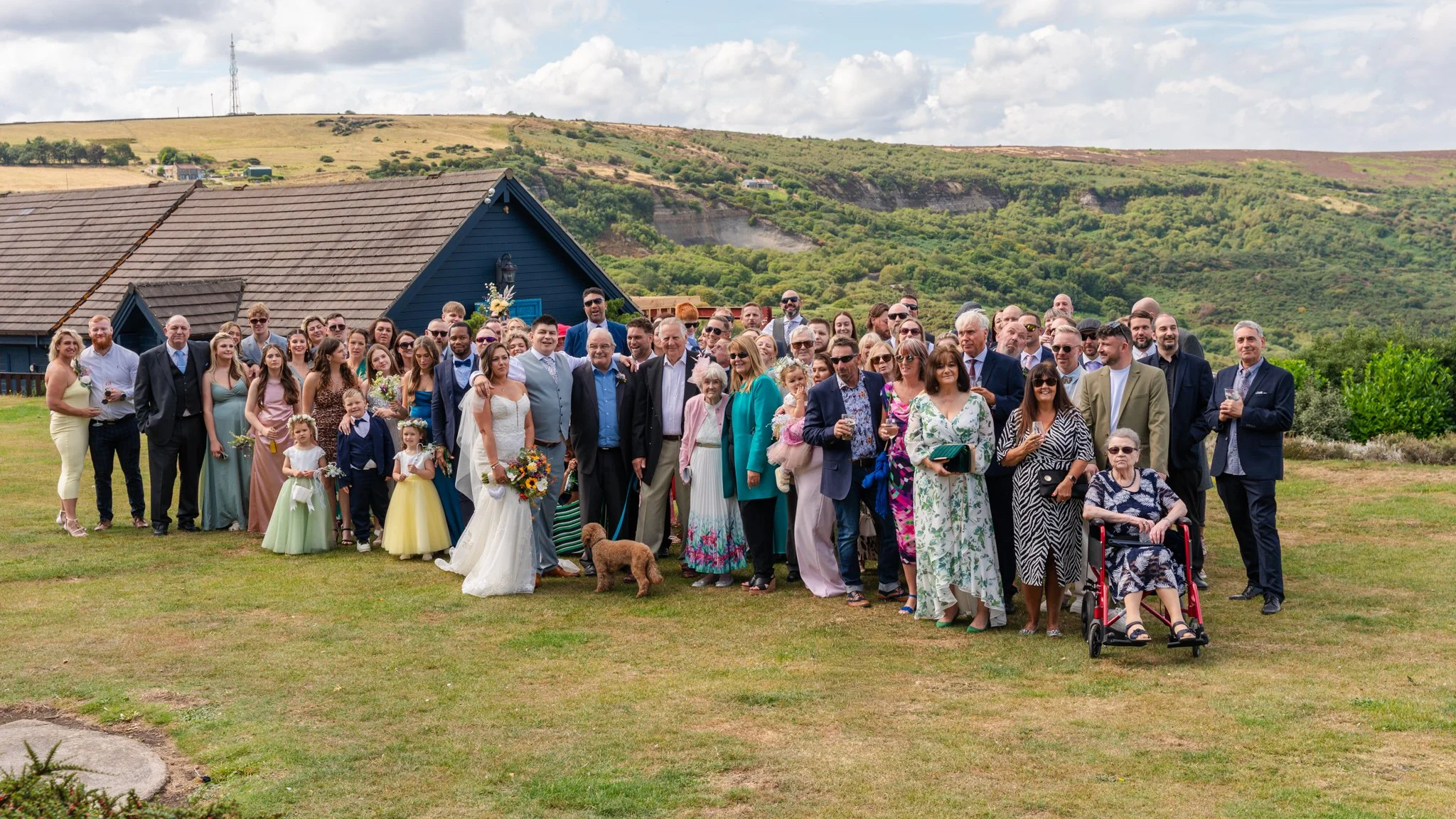 The whole wedding party