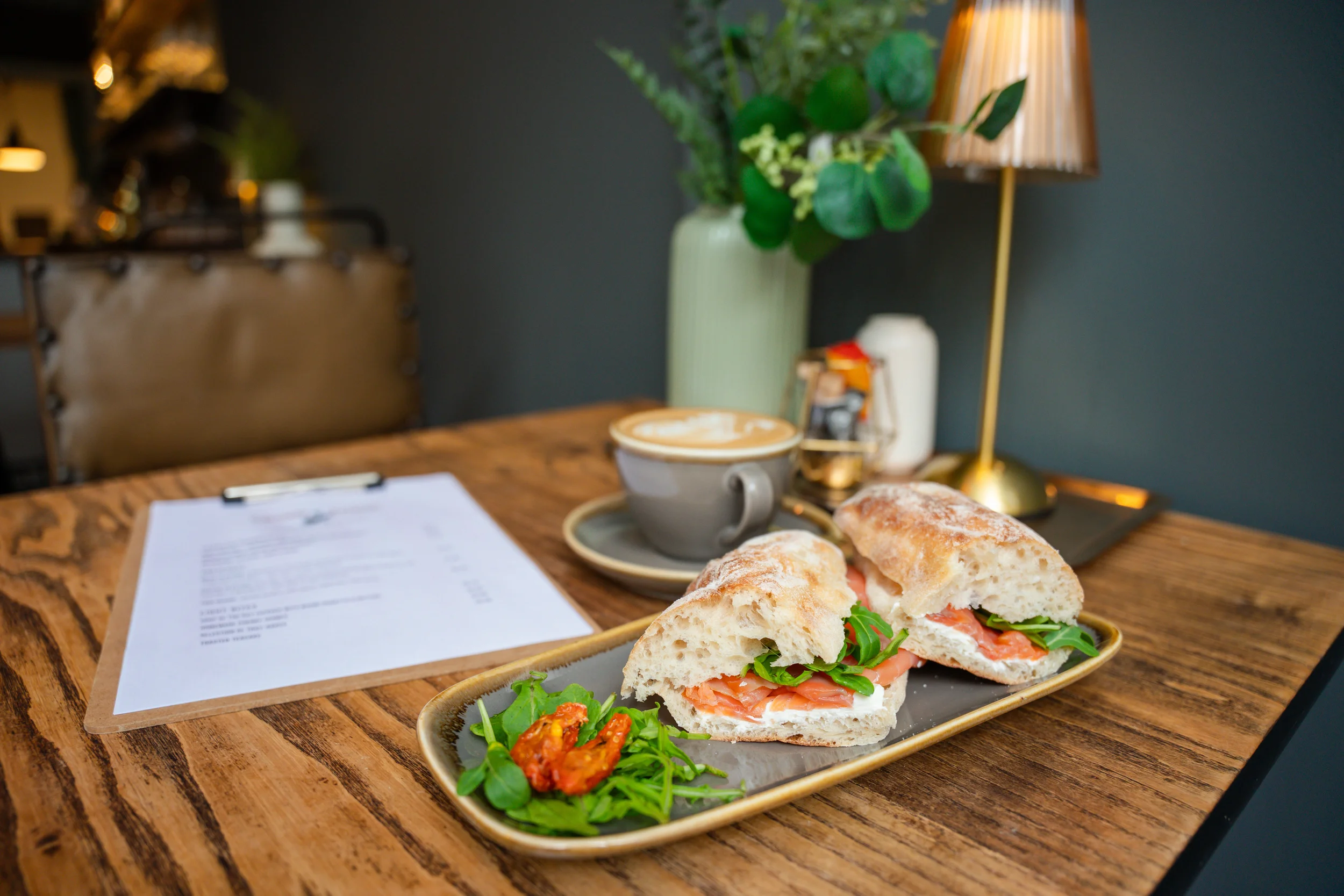 Salmon sandwich