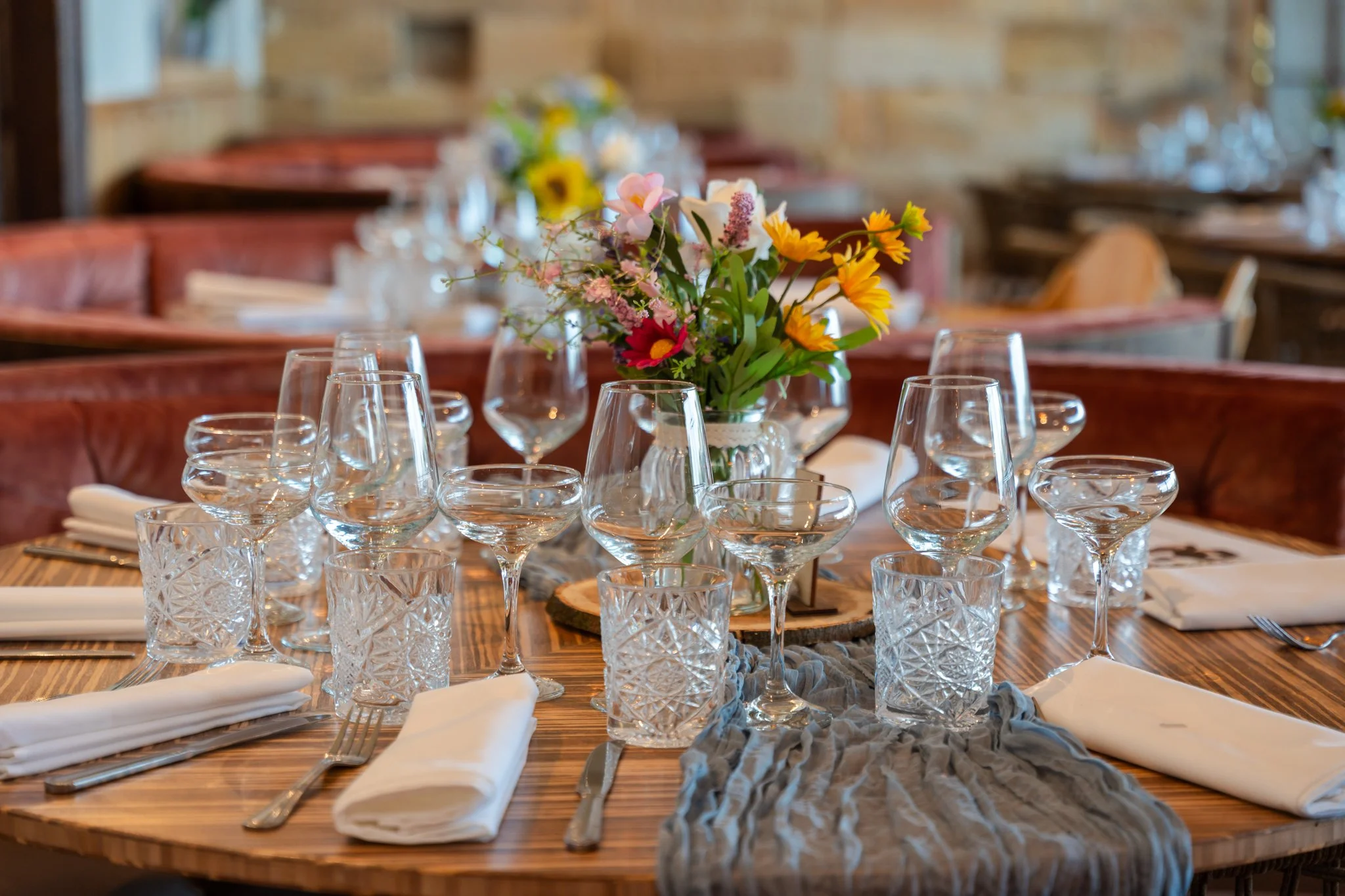 Table layouts at Grand Villa Heights