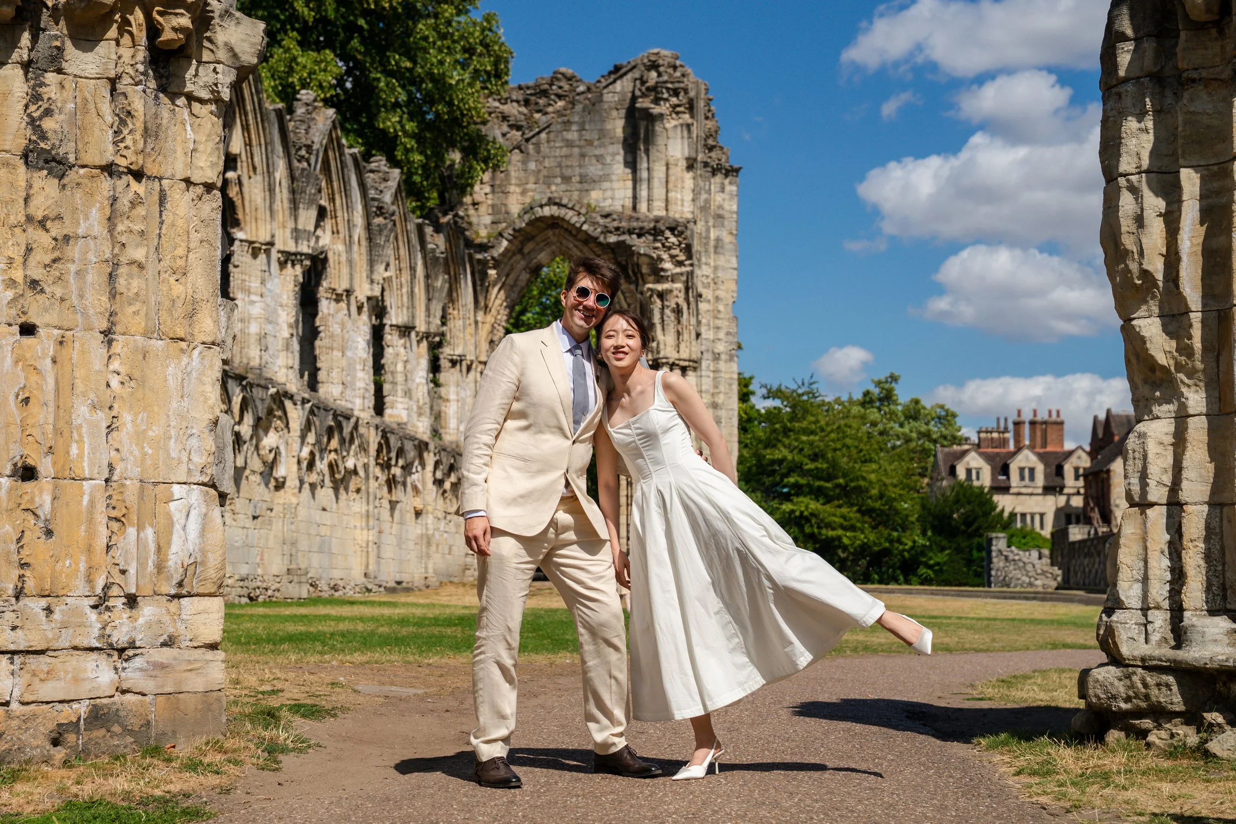 Cassie and Charlie married in York