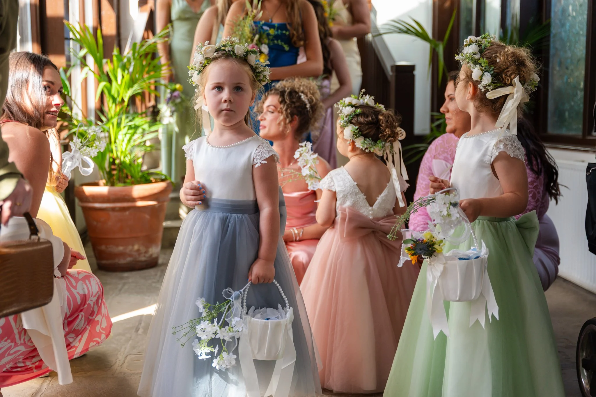 The Flower Girls waiting to shine