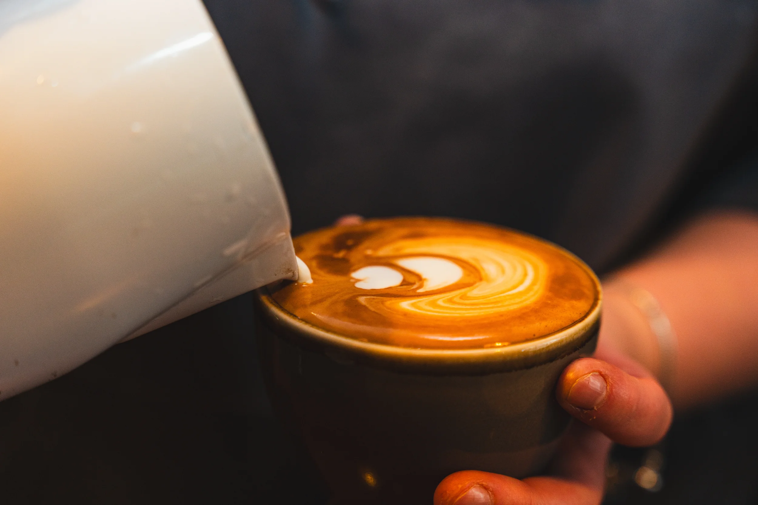 Coffee being poured