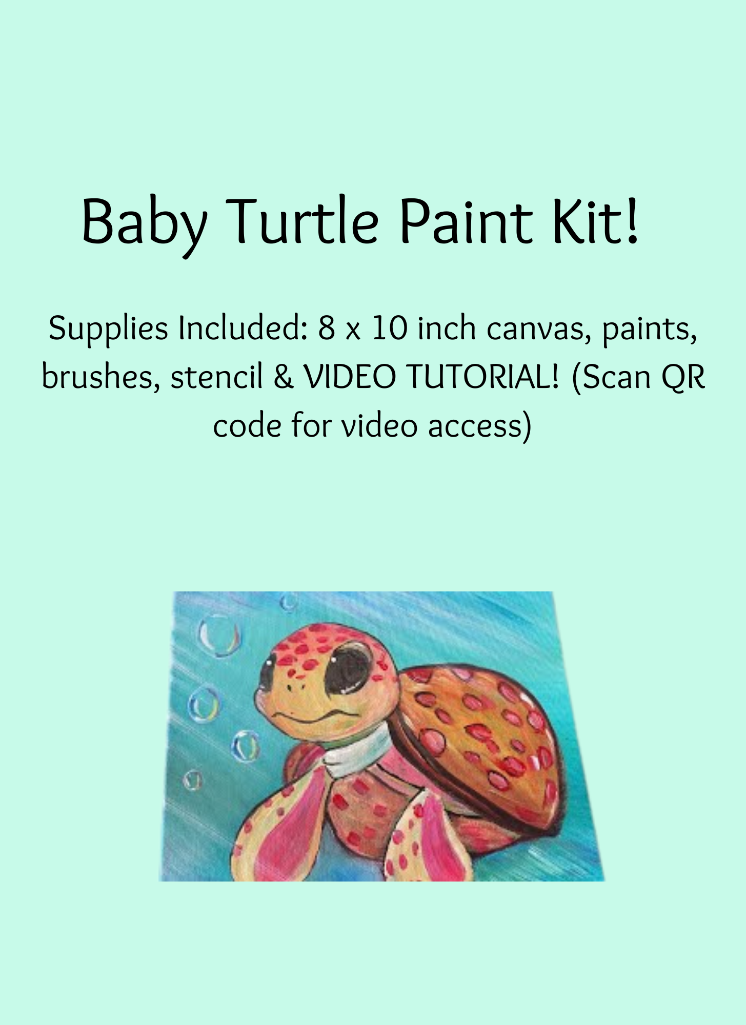 Baby Turtle Paint Kit!