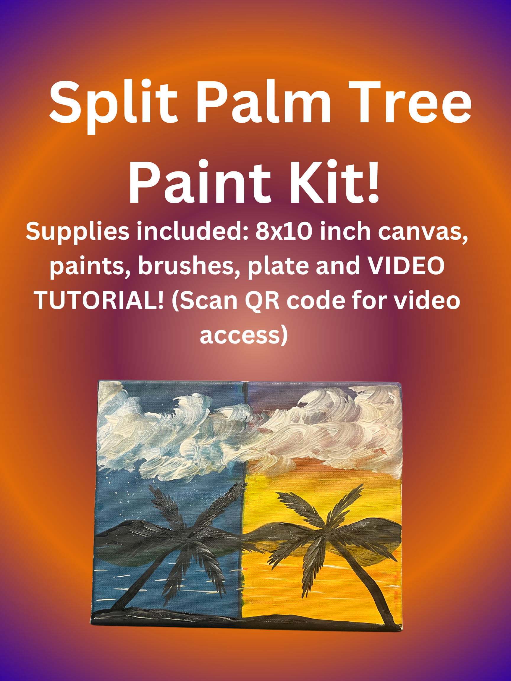 Split Palm Tree Paint Kit