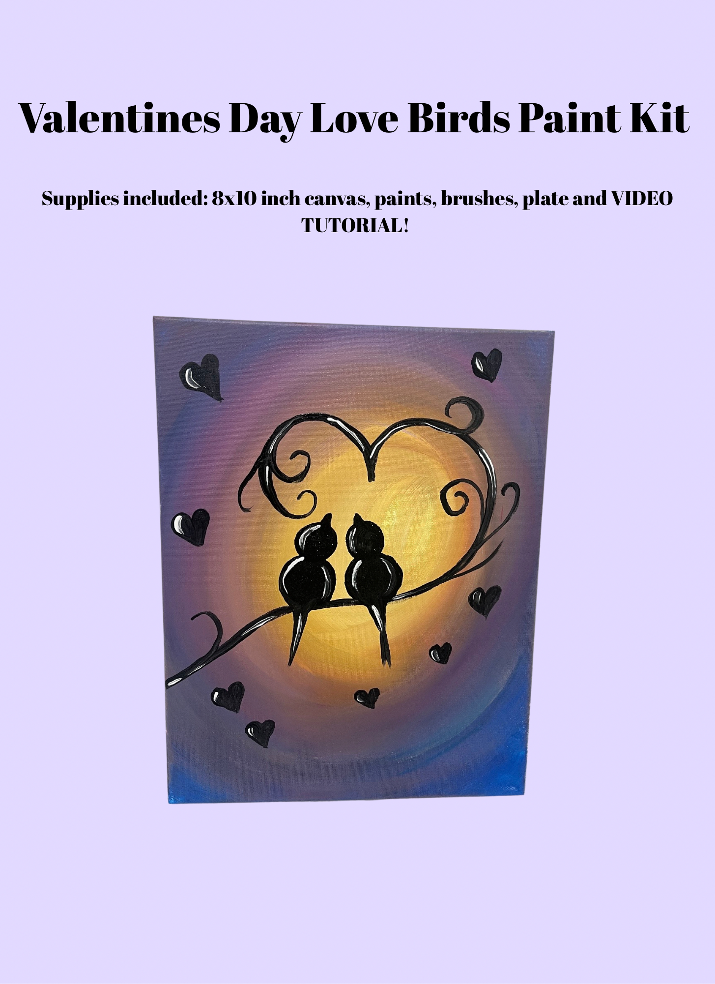 Valentines Day Love Birds Paint Kit!