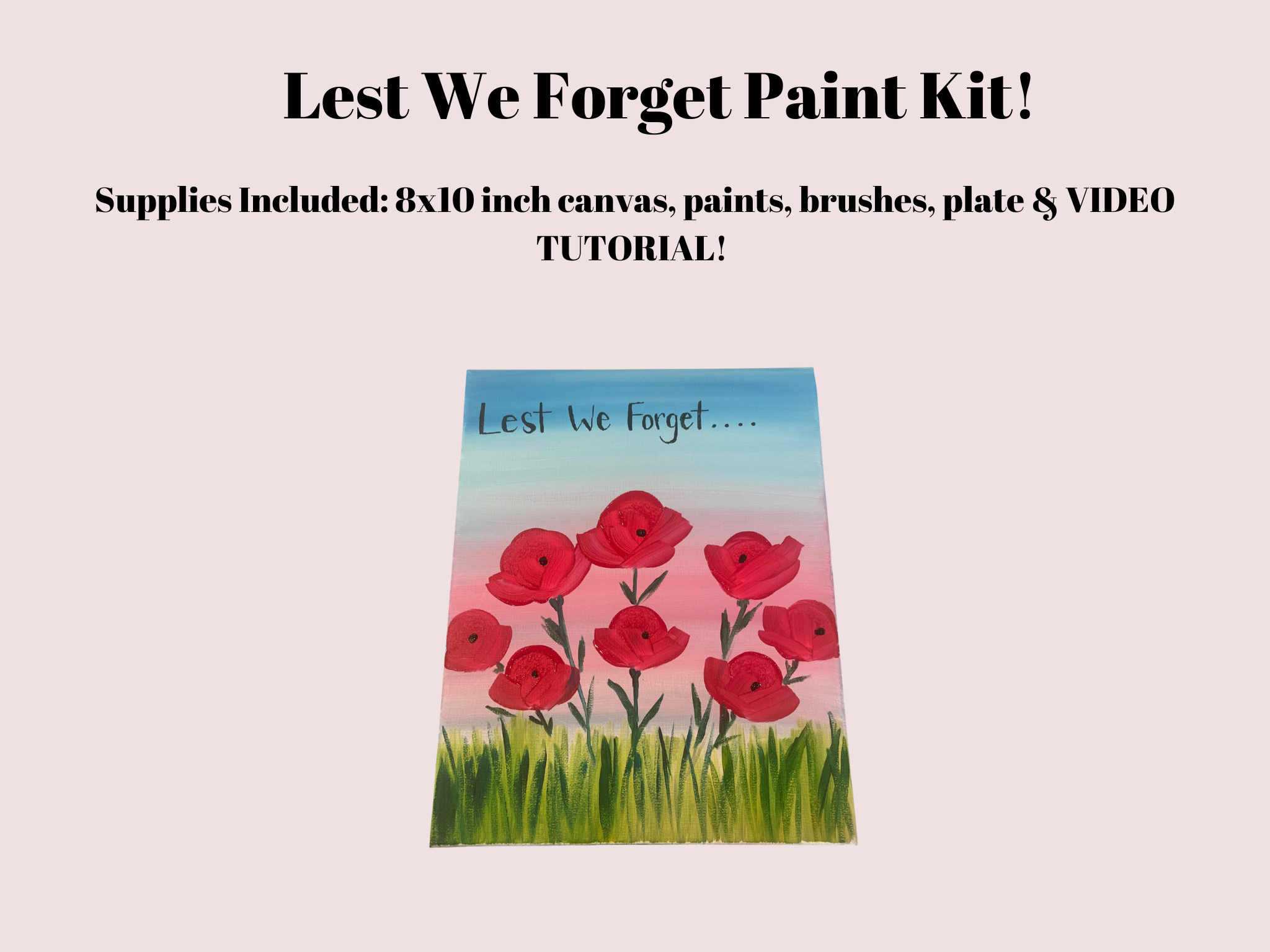 Lest We Forget Paint Kit!