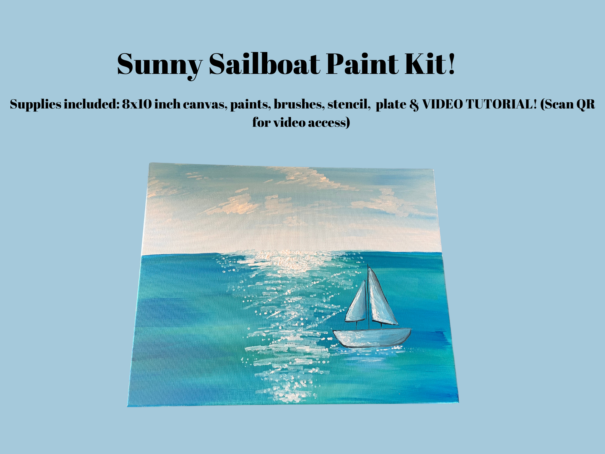 Sunny Sailboat Paint Kit!