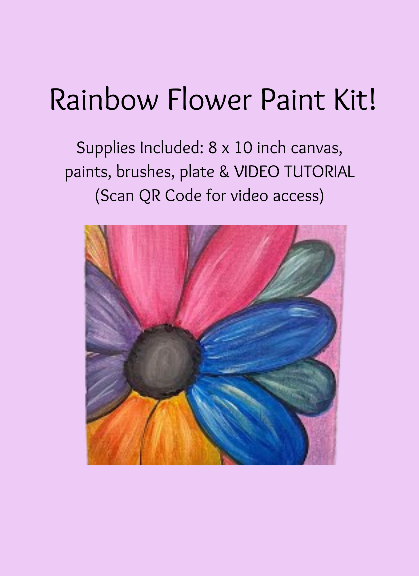 Rainbow Flower Paint Kit!