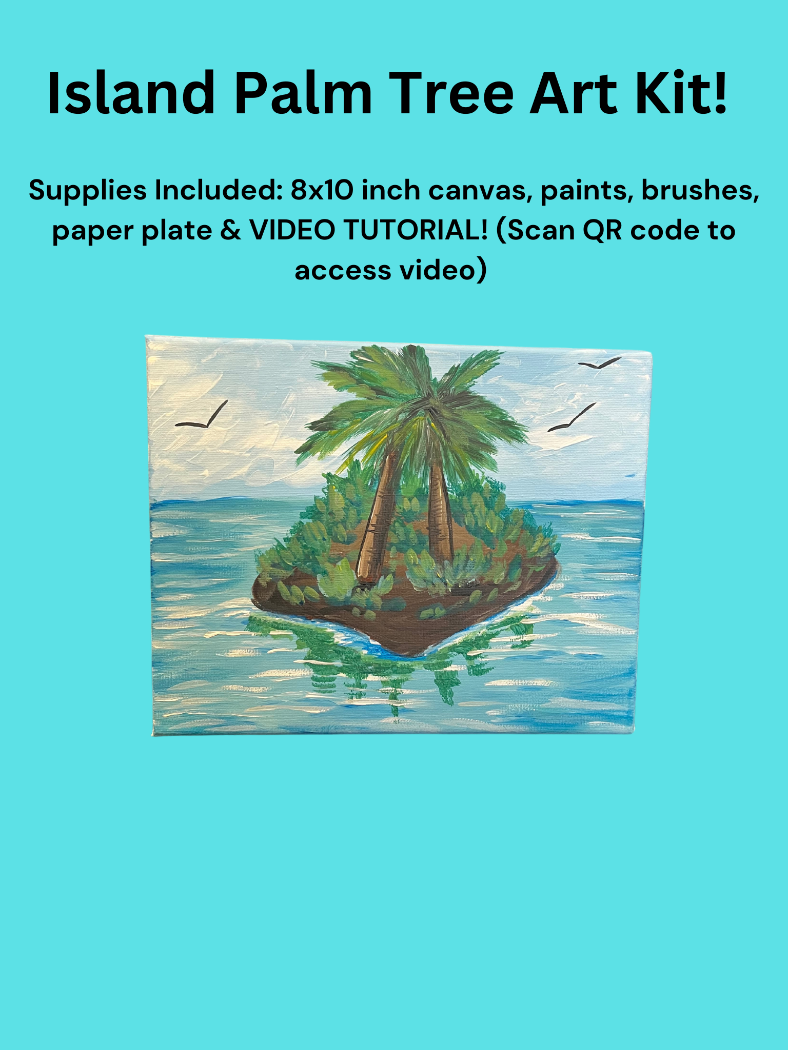 Island Palm Tree Paint Kit