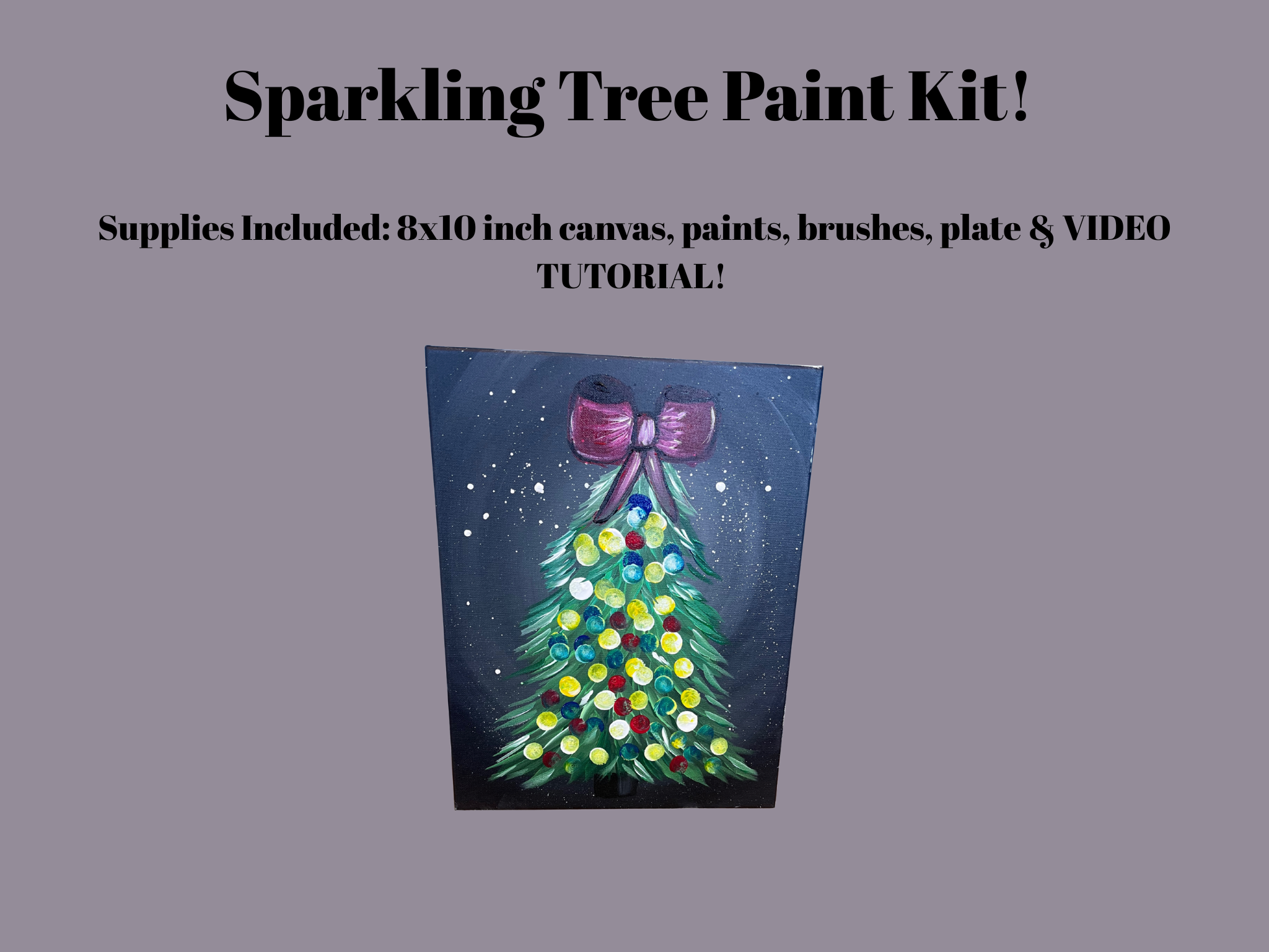Sparkling Tree Paint Kit!