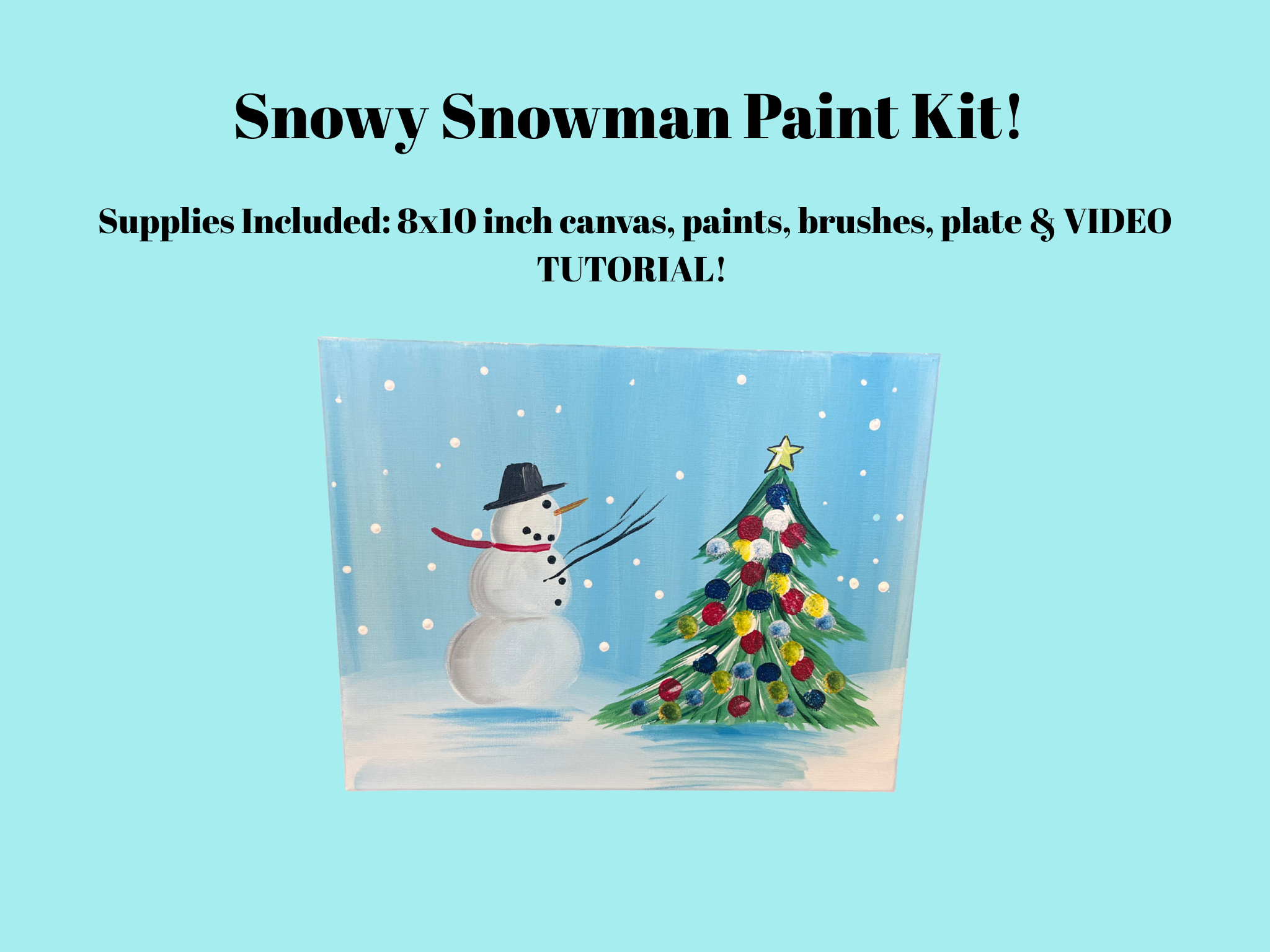 Snowy Snowman Paint Kit!