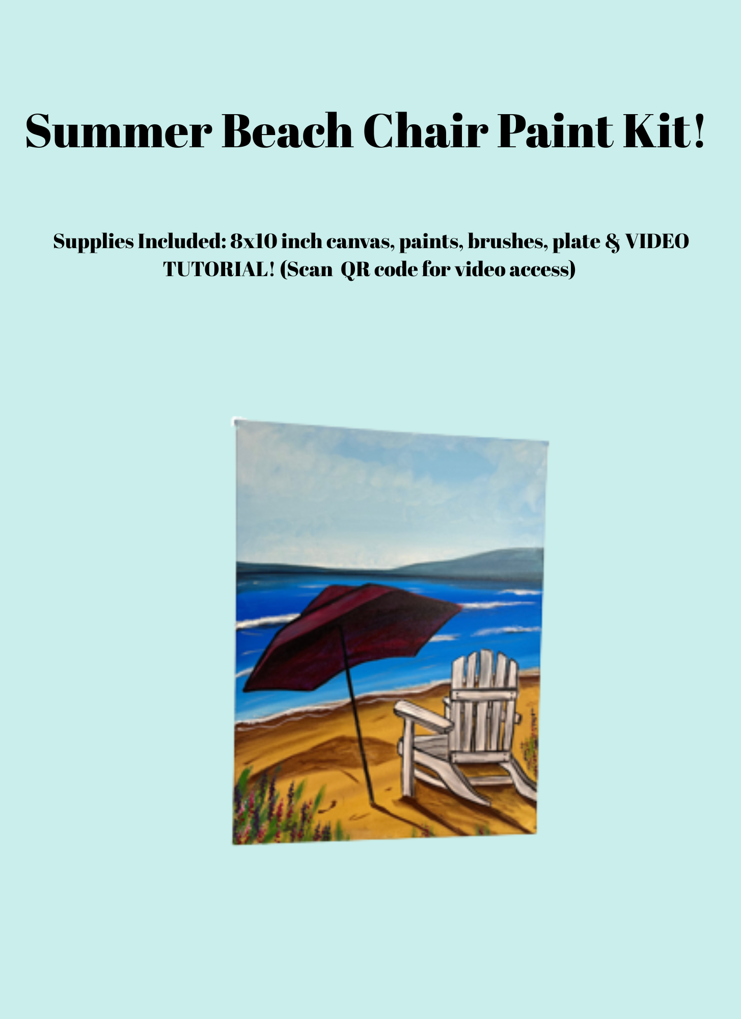 Summer Beach Chair Paint Kit!