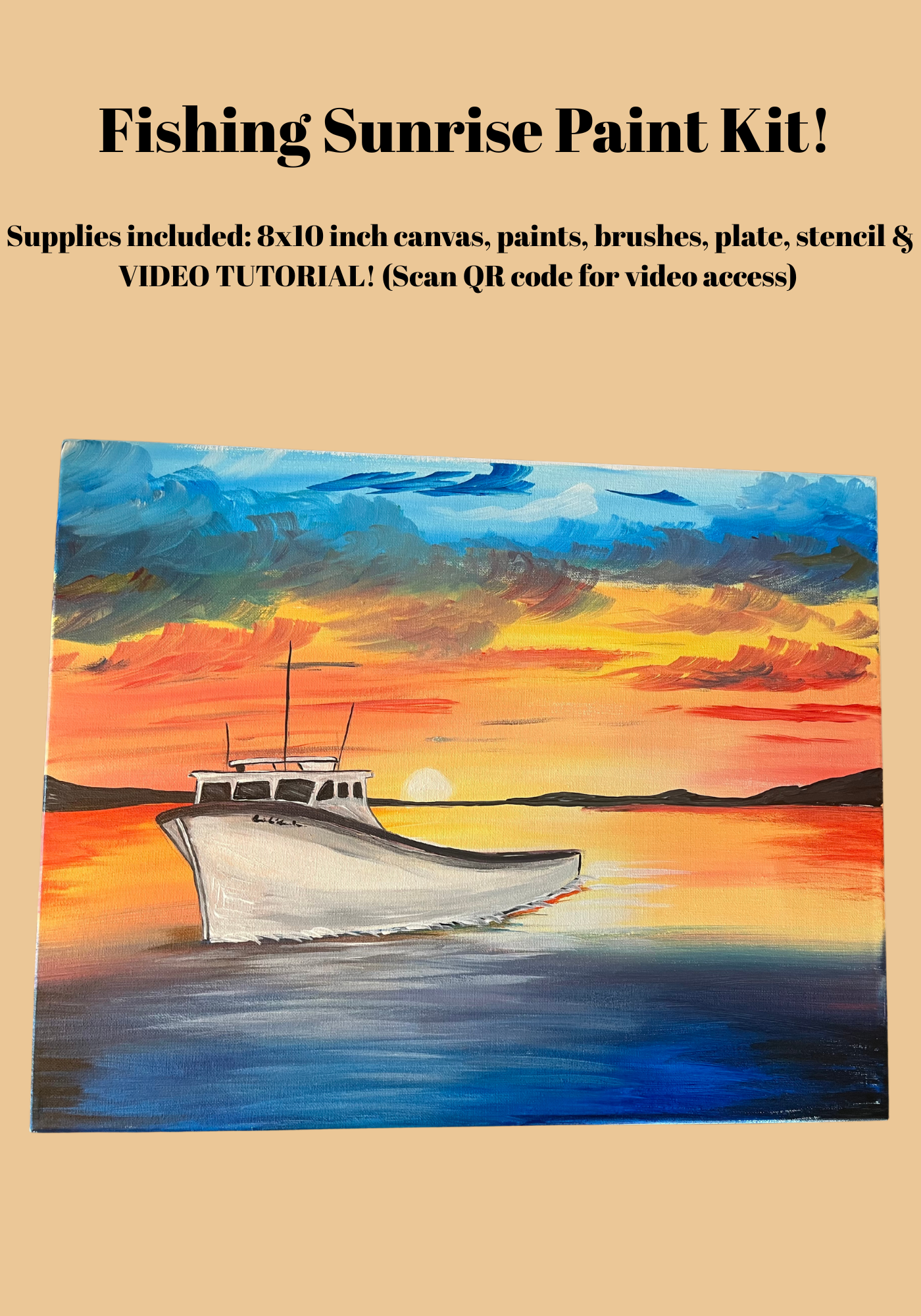 Fishing Sunrise Paint Kit!