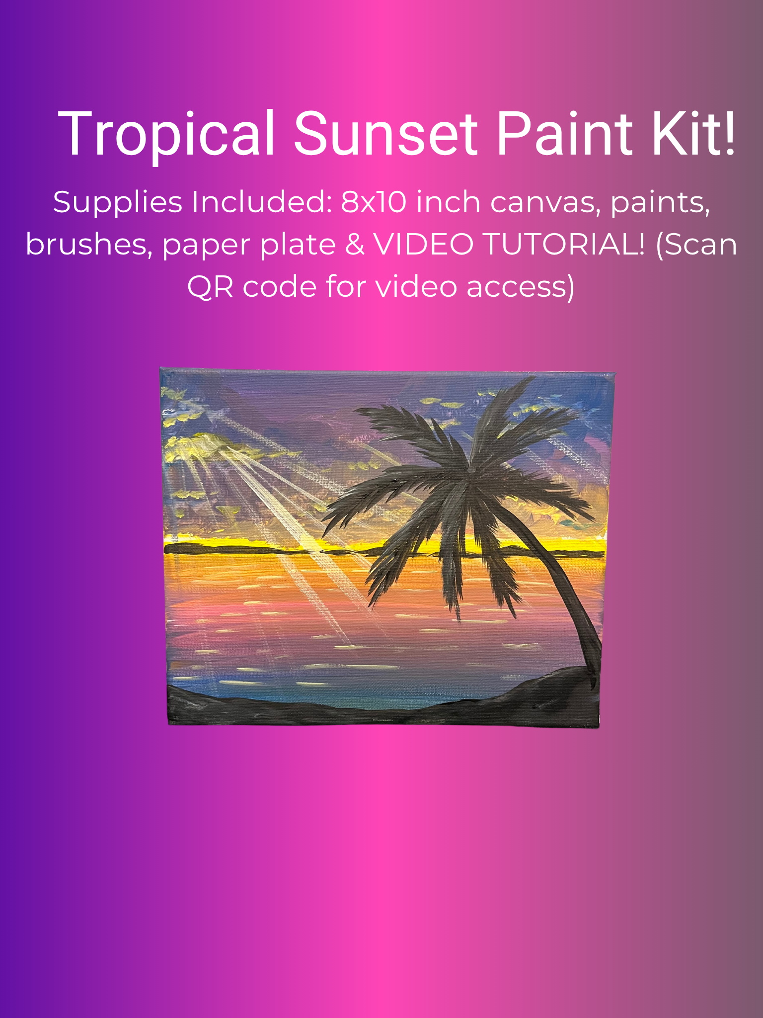 Tropical Sunset Paint Kit