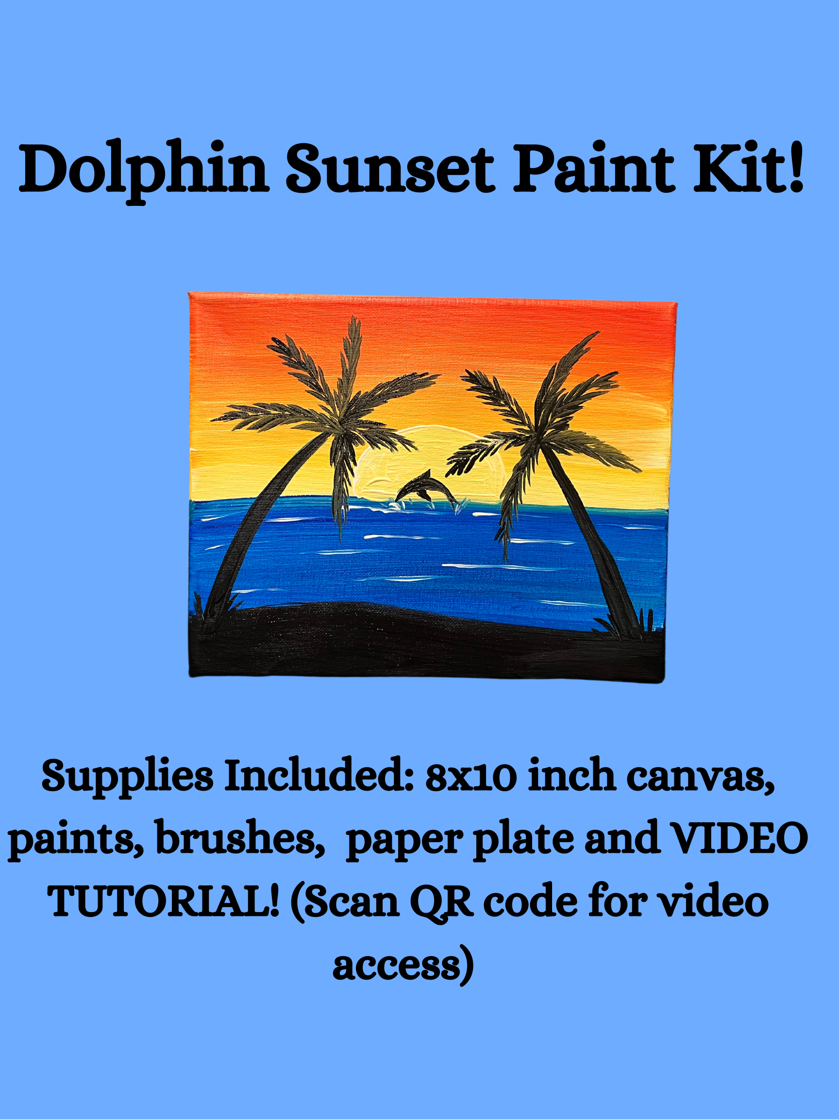 Dolphin Sunset Paint Kit!