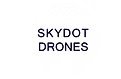 Text reading 'SKYDOT DRONES' in black font on a white background