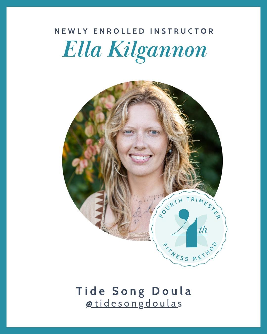 Welcome to newly enrolled 4TFM instructor, Ella Kilgannon. She will be attending the Knoxville training for Postpartum Recovery&reg;  and  doing the online training for Prep4Birth&trade;. We are excited for Ella to bring both classes to her community