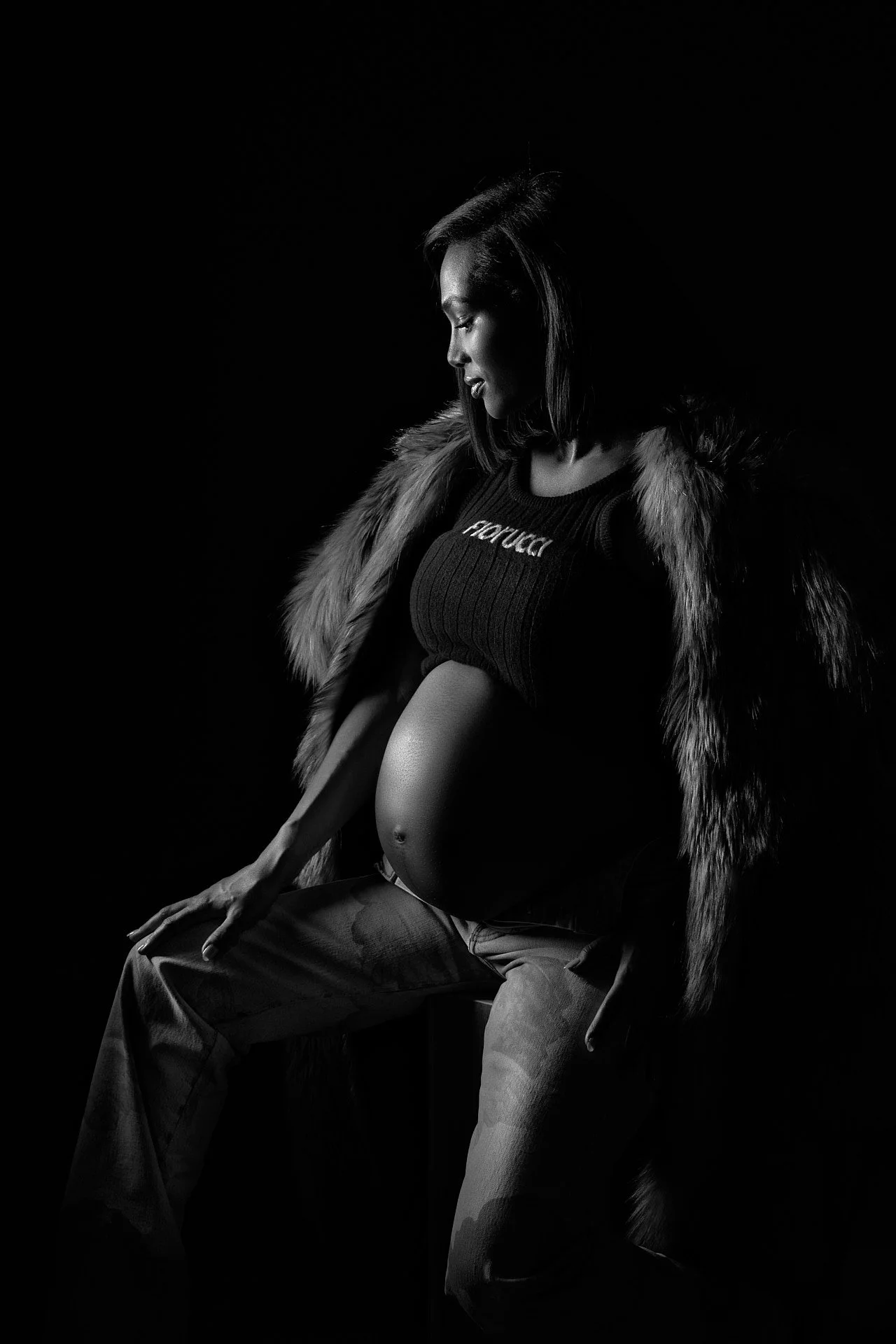 Kedist Deltour zwangerschapshoot in de studio
