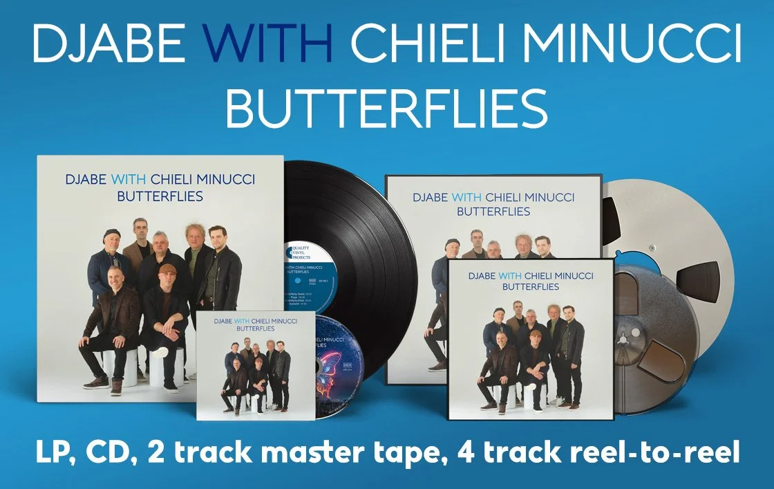 Djabe with Chieli Minucci: Butterflies LP, CD, 2 track master tape, 4 track reel-to-reel | 1-2.