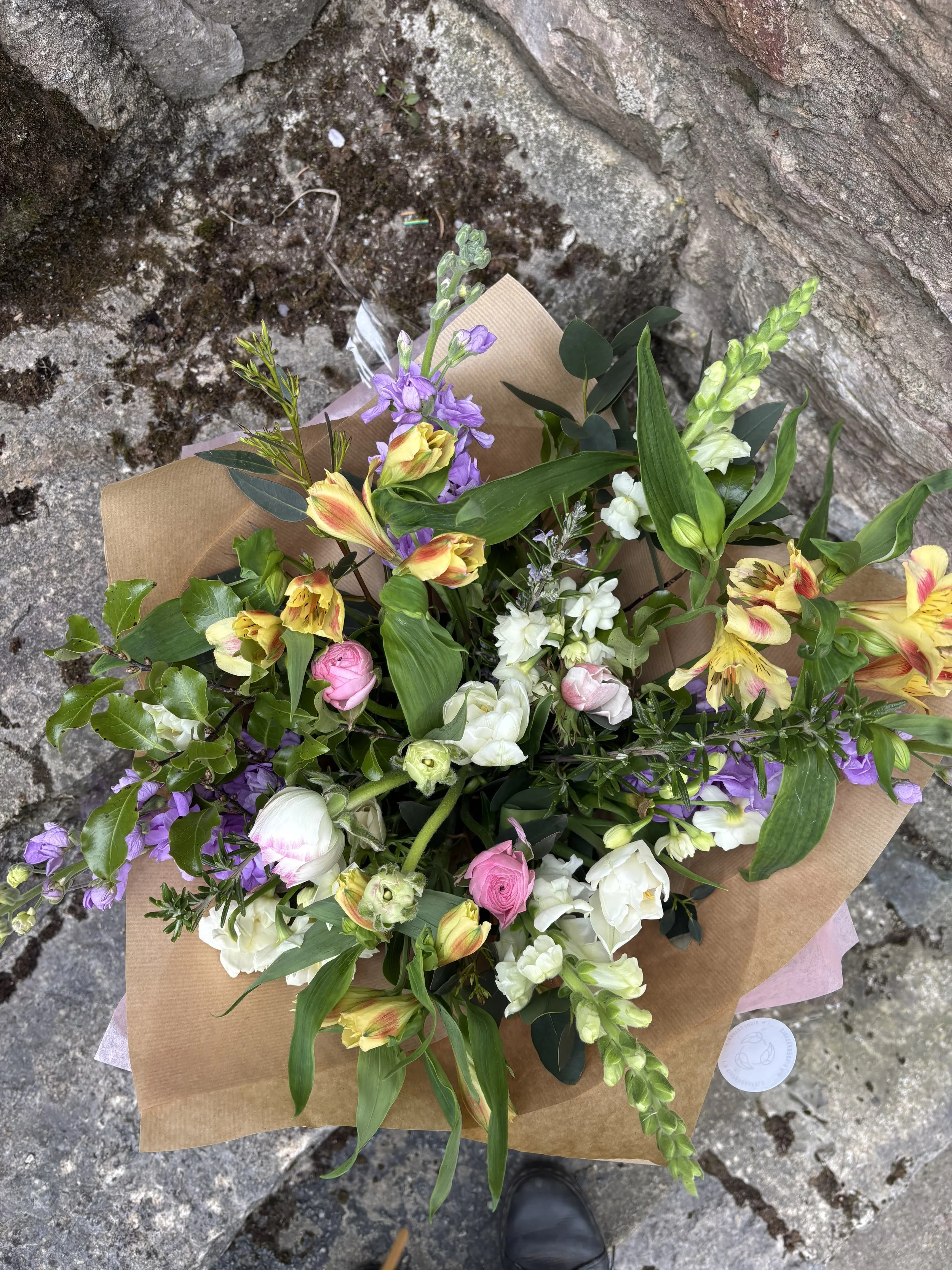 Mother's Day Gift Wrapped Bouquet
