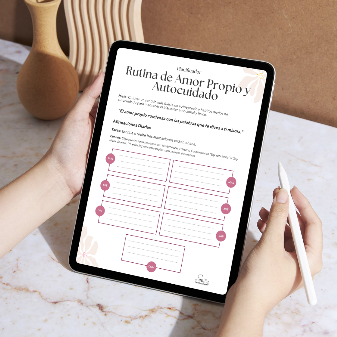 Planificador Digital de Rutina de Amor Propio y Autocuidado