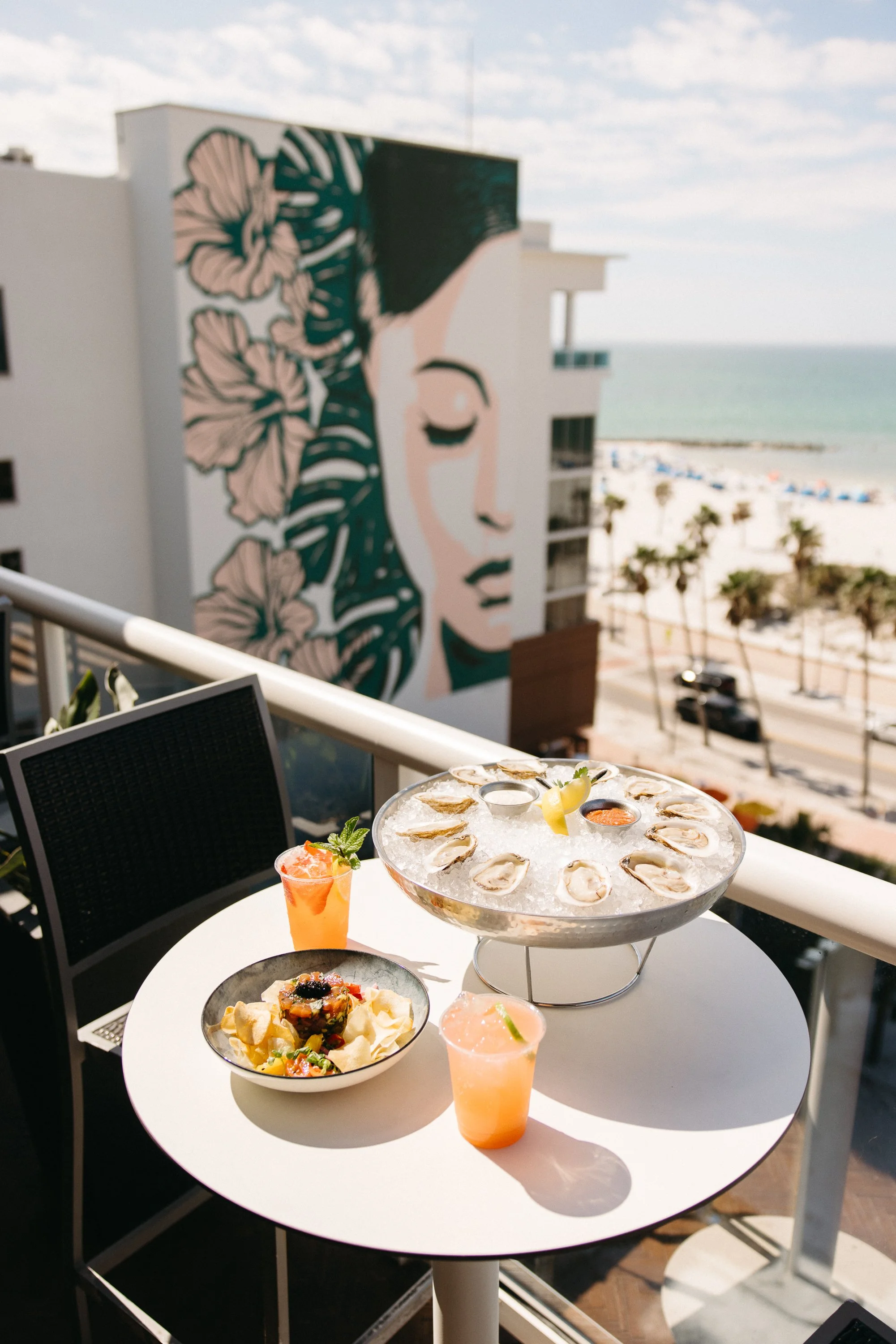 Lunch at Sielo Rooftop Bar. Lunch with a view. Clearwater Beach, FL