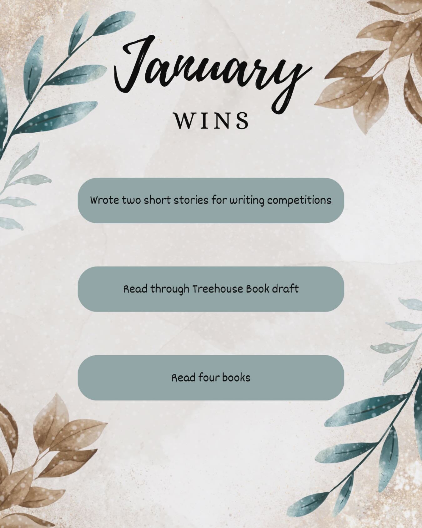 I haven&rsquo;t been the greatest at keeping up with the @writer.friends.challenge this month, but I wanted to pop in for today&rsquo;s &ldquo;January wins&rdquo; prompt. 

Despite not being the most productive IG user, I have been very productive wi