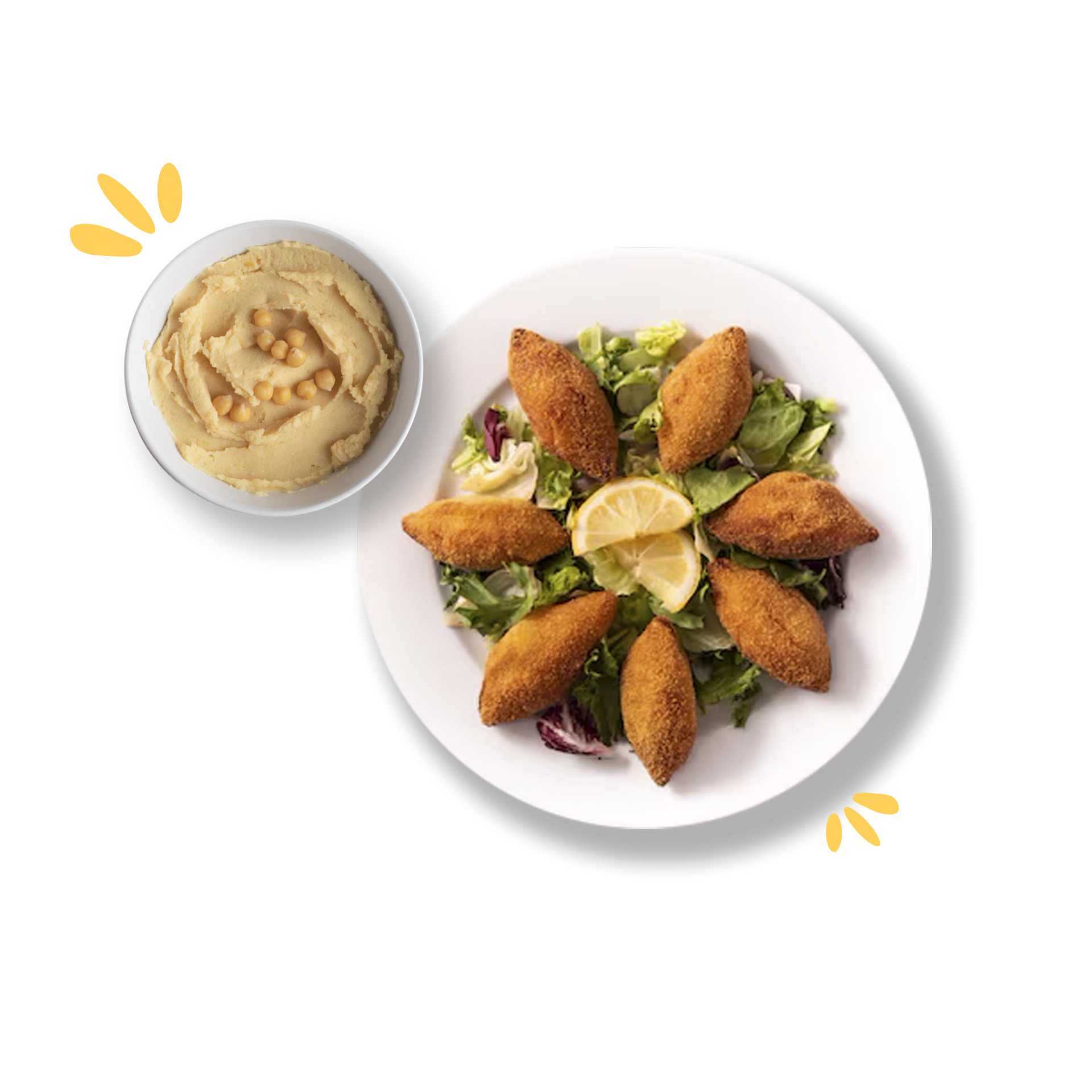 Kibis rellenos de Queso con Hummus MyM Snacks®