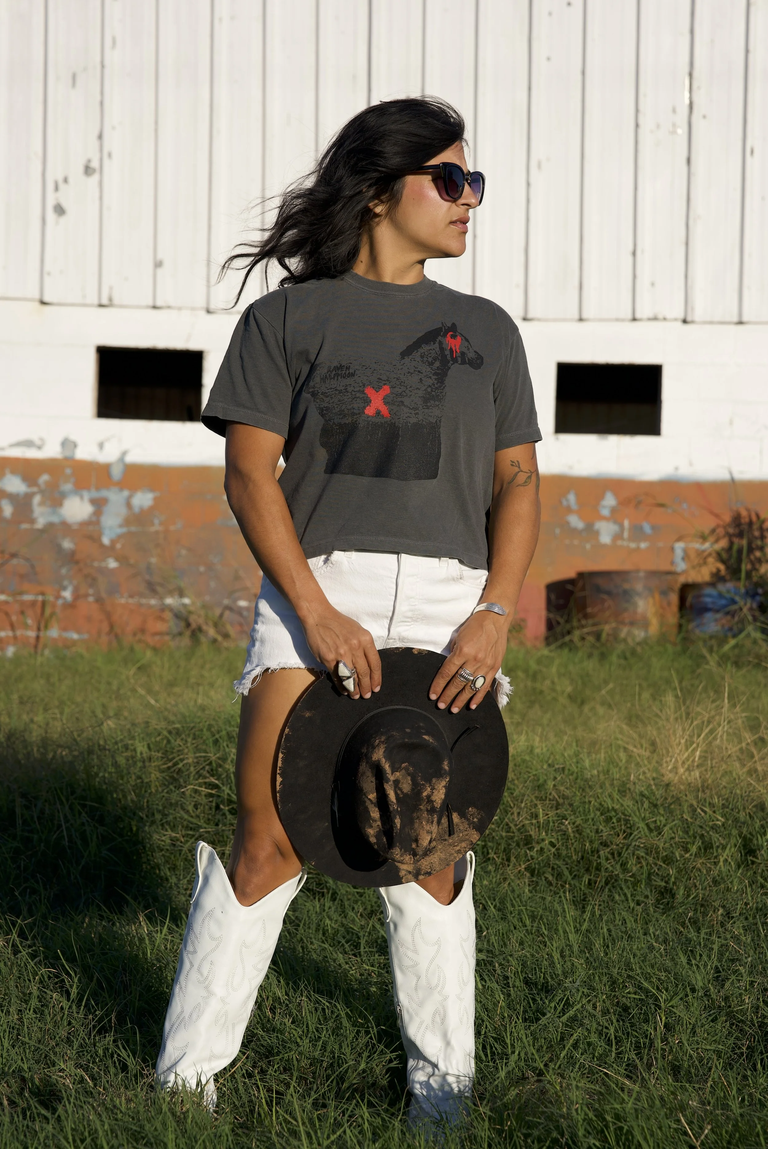 Raven Halfmoon HorseX Womens Boxy T-Shirt