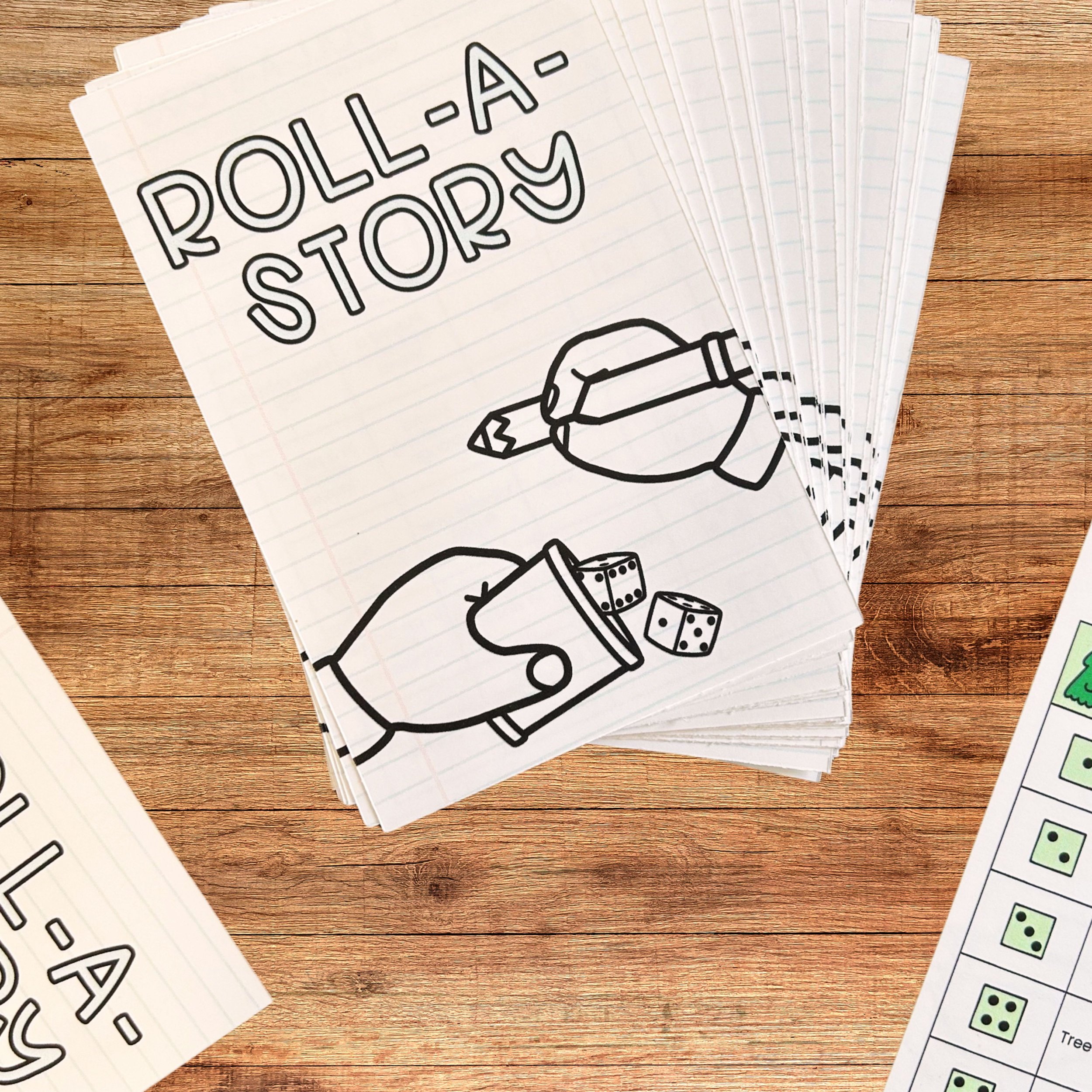 Roll-a-Story Writing Cards
