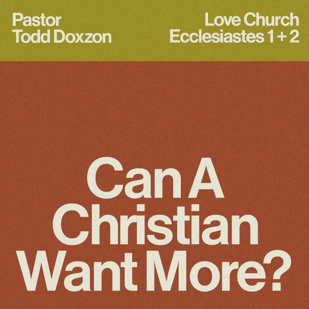 Can A Christian Want More?