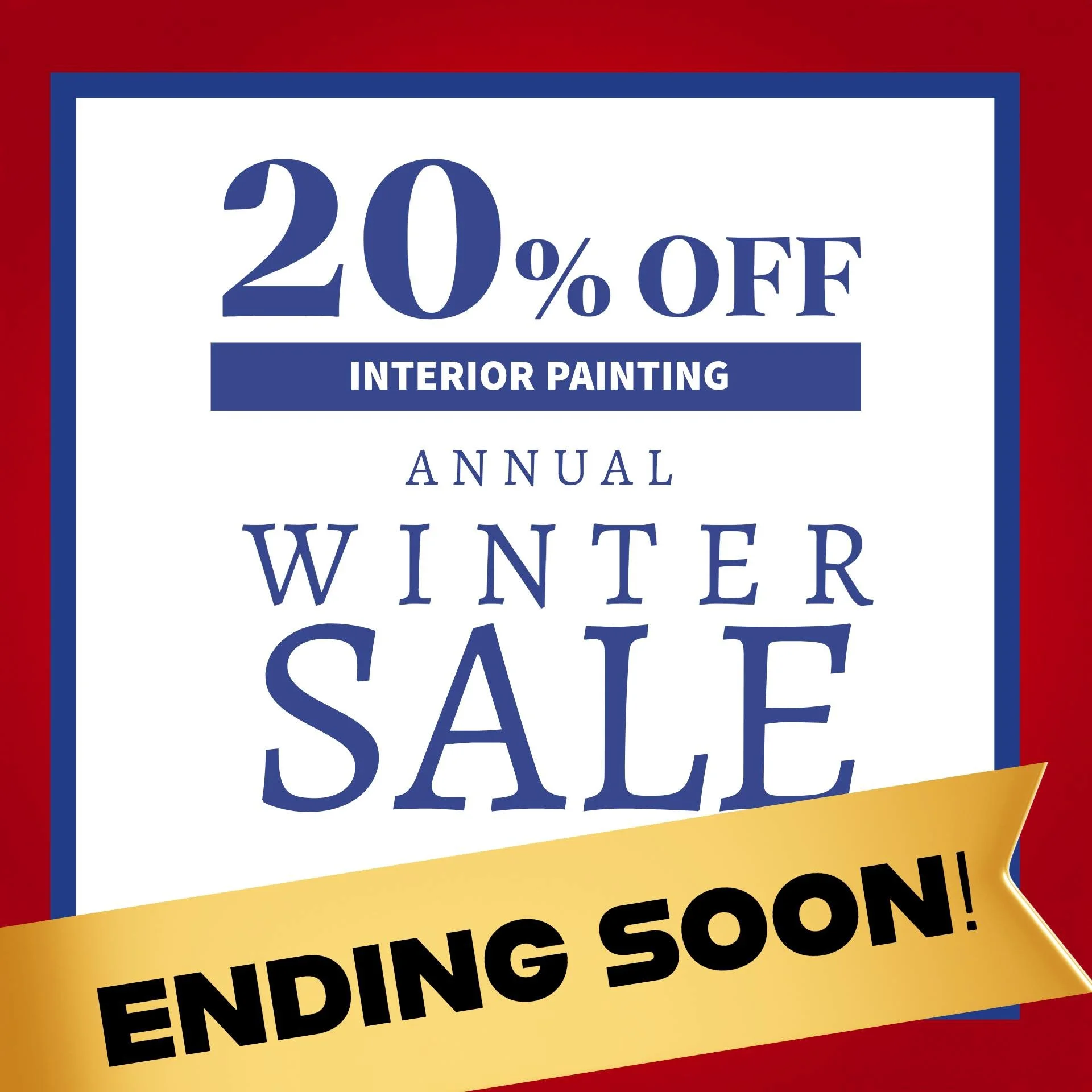 𝗟𝗮𝘀𝘁 𝗰𝗮𝗹𝗹 𝗳𝗼𝗿 𝗼𝘂𝗿 𝗪𝗶𝗻𝘁𝗲𝗿 𝗦𝗮𝗹𝗲! 📣
We have a handful of spots still open over the next two weeks, so if you have interior projects you want knocked out asap give us a call (502) 425-0483!