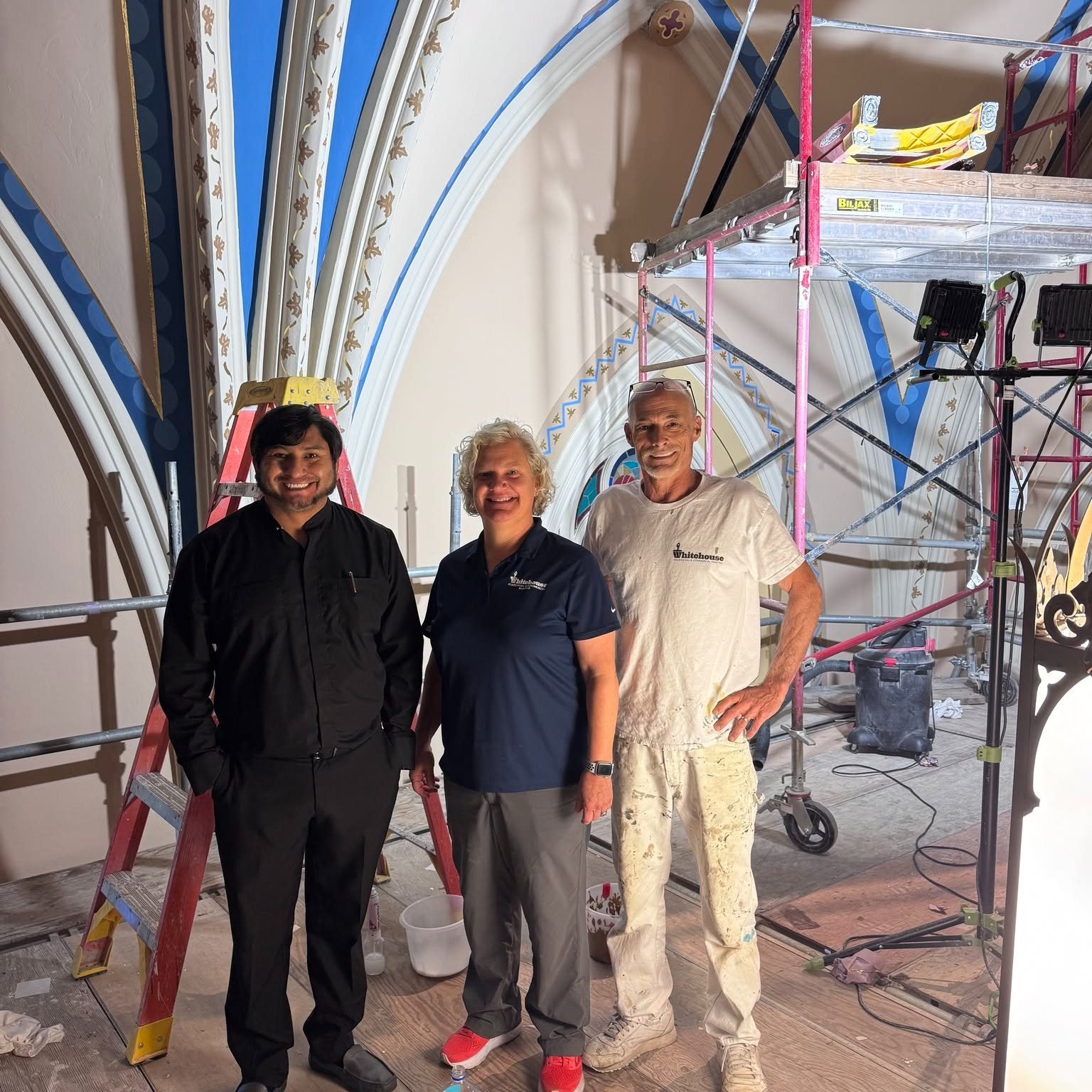 When it comes to larger painting projects, ladders aren't always the best solution. That's where scaffolding comes in!

Scaffolding provides our crews with a stable, secure work platform that allows us to safely reach higher areas while maintaining t