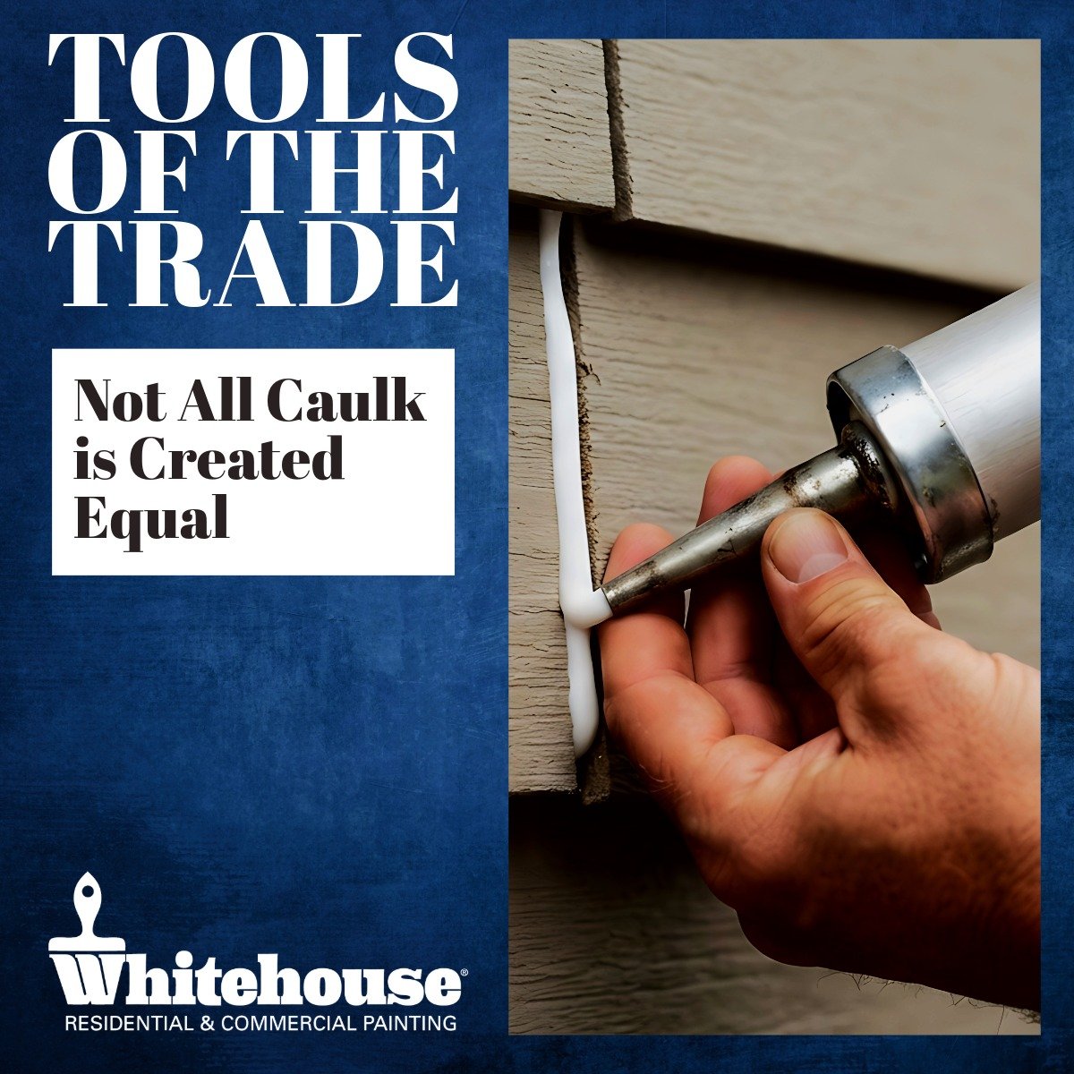 Think caulk is just for filling cracks? Think again!
Caulk is one of the most important steps in a long-lasting paint job. It seals small gaps around trim, windows, doors, and siding to help keep out moisture, drafts, and insects while creating a smo