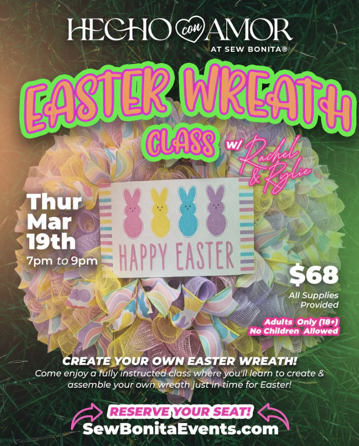 Easter Wreath Workshop | Sew Bonita