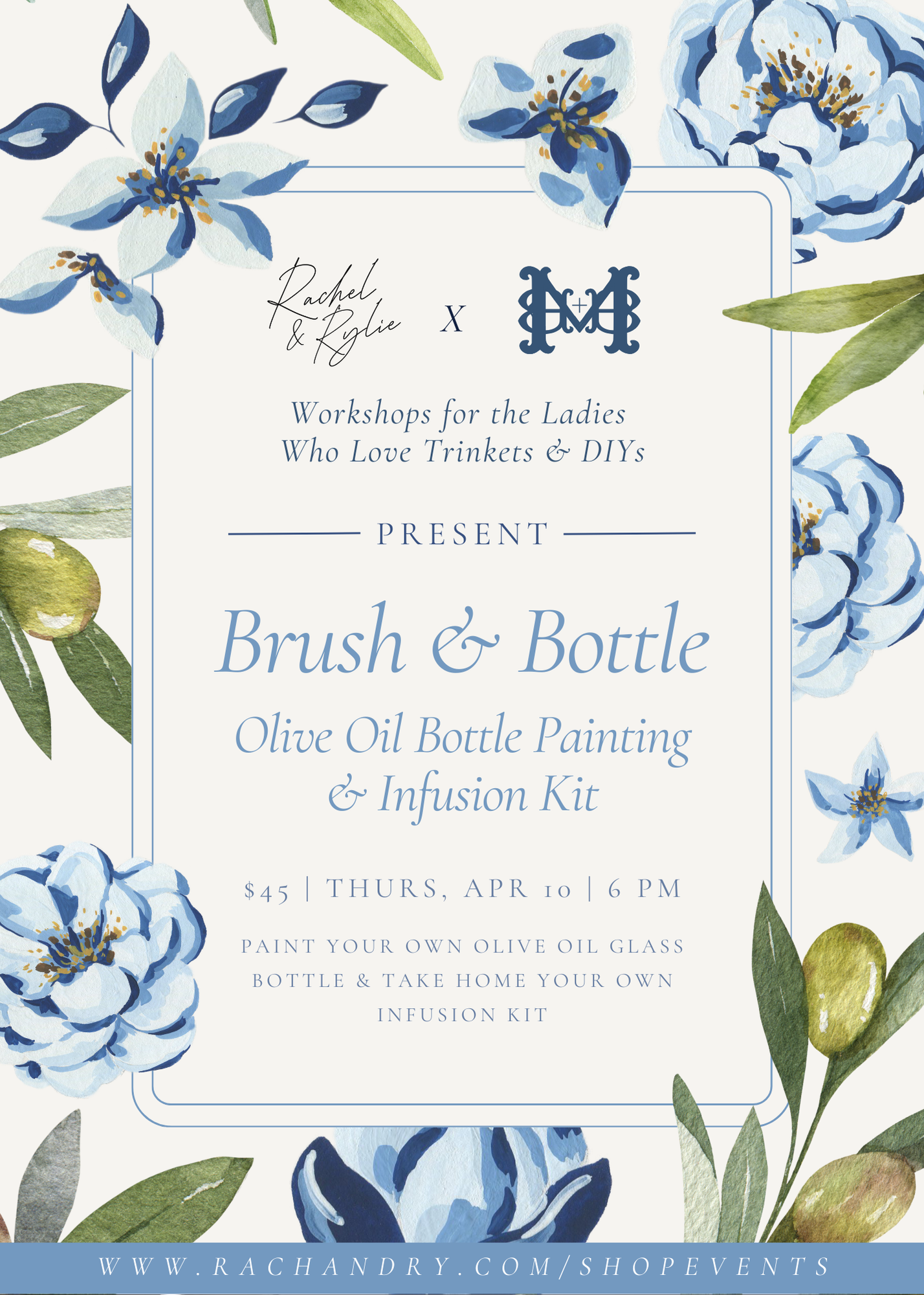 Workshops for the Ladies Who Love Trinkets & DIYS: Brush & Bottle