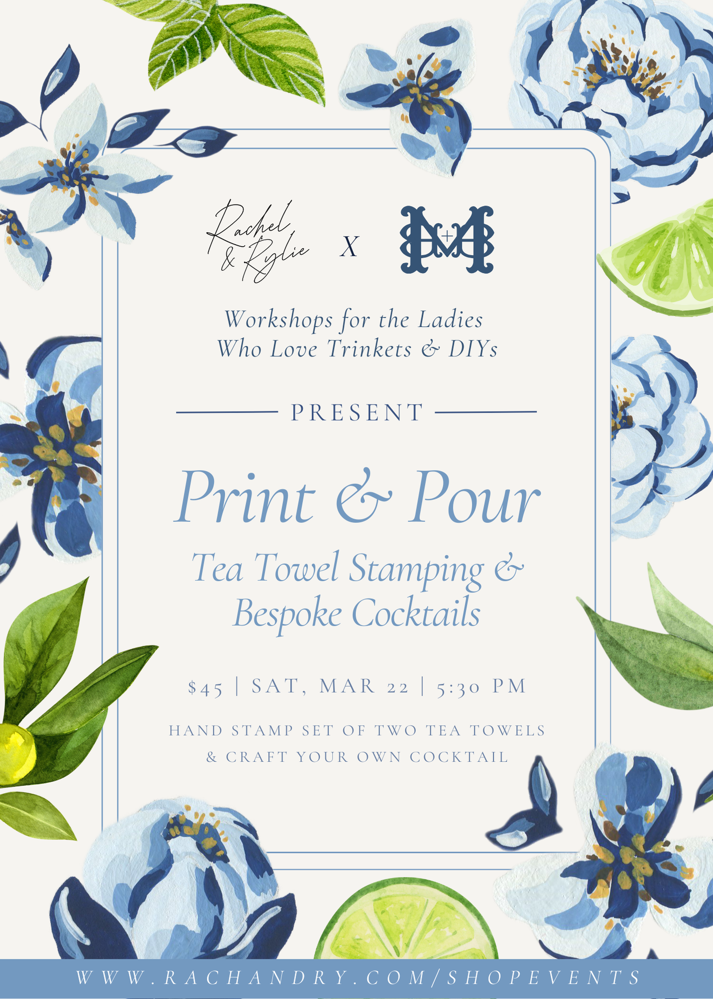 Workshops for the Ladies Who Love Trinkets & DIYS: Print & Pour