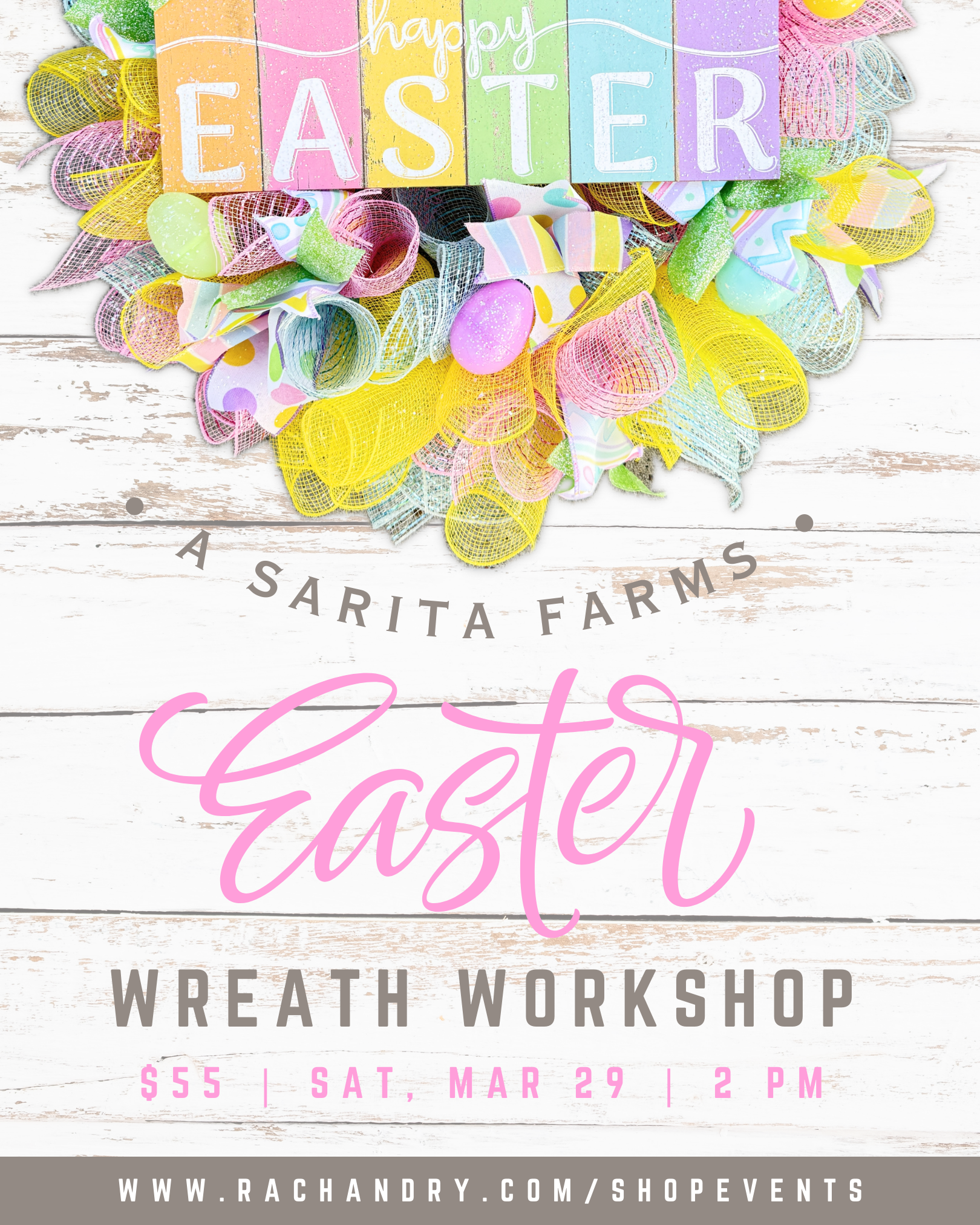 Easter Wreath Workshop at Sarita Farms