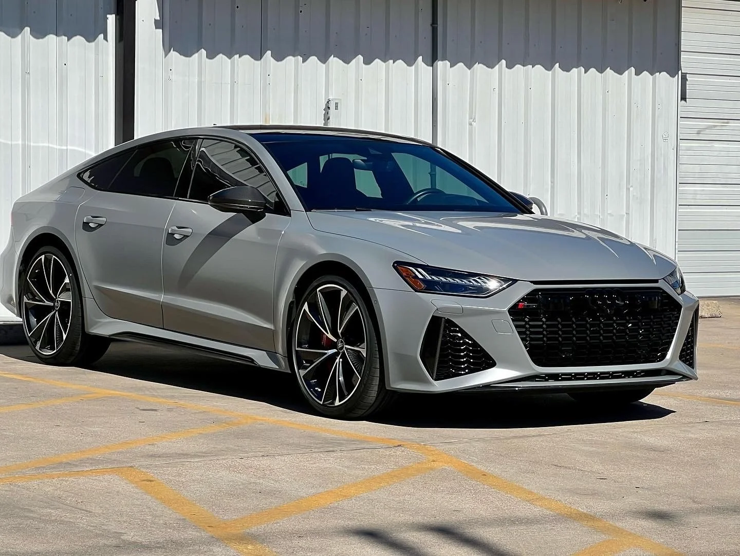 gray Audi sports car with ceramic coating