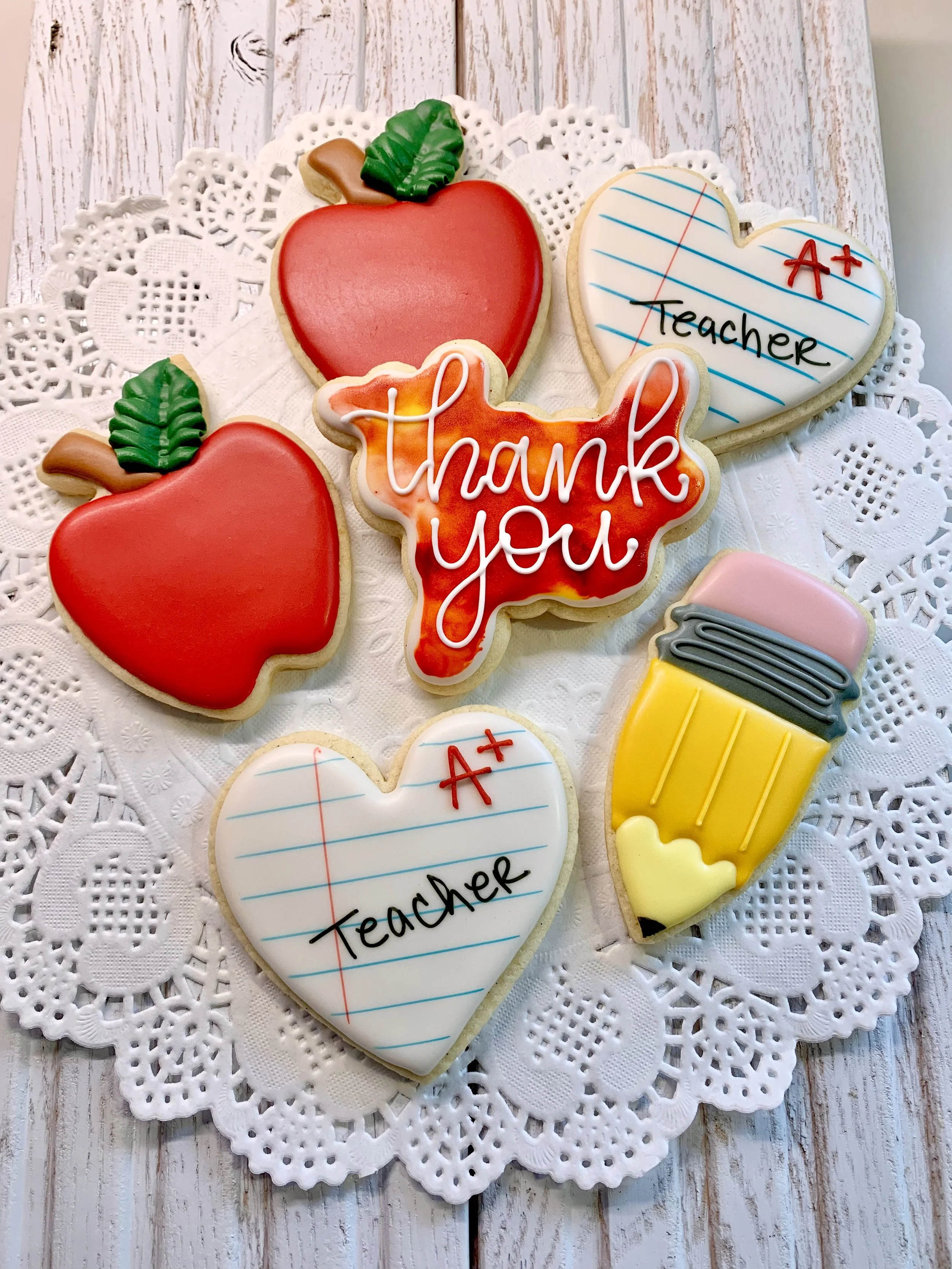 Teacher Appreciation Sugar Cookies
