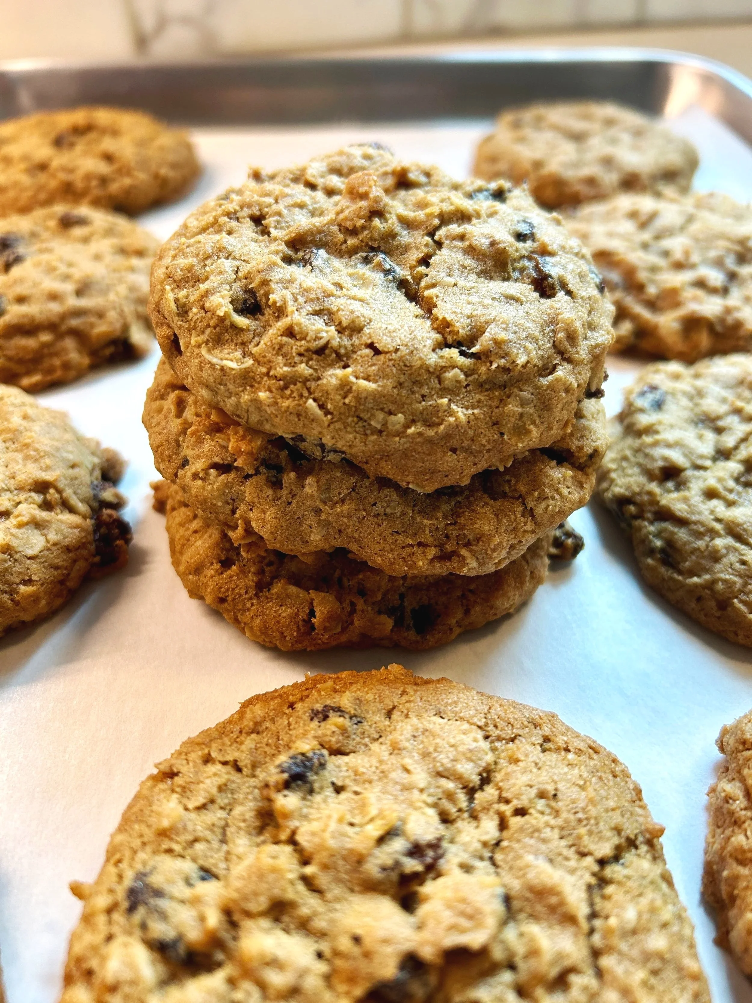 Oatmeal Cookies ~ Plain, Raisin & Chocolate Chip