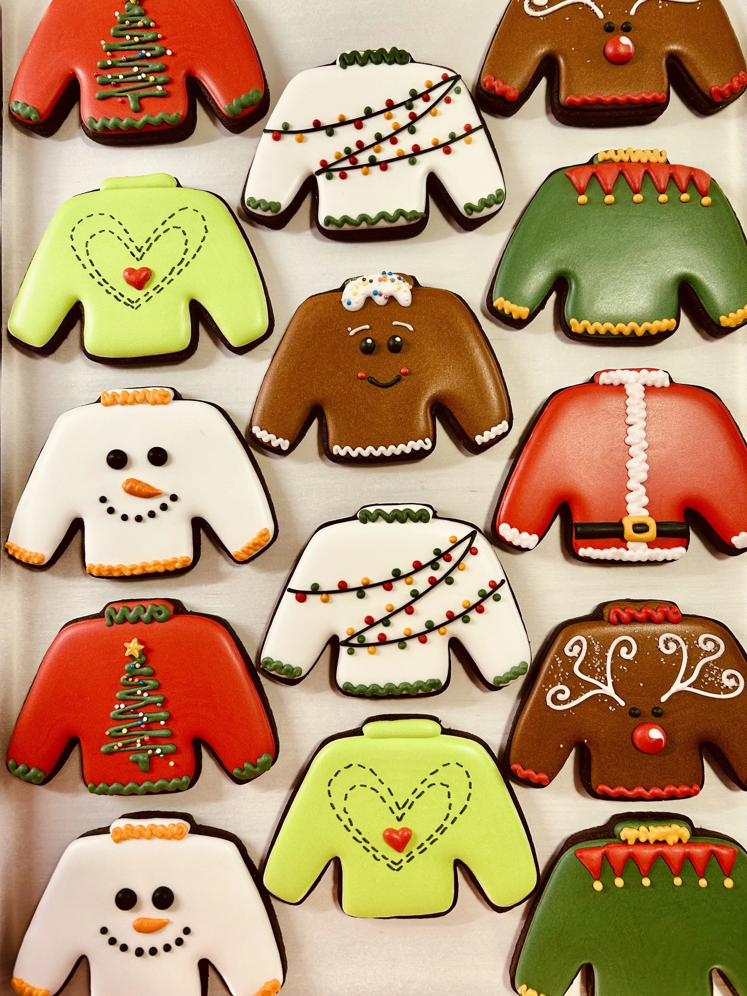 Ugly Christmas Sweater Sugar Cookies