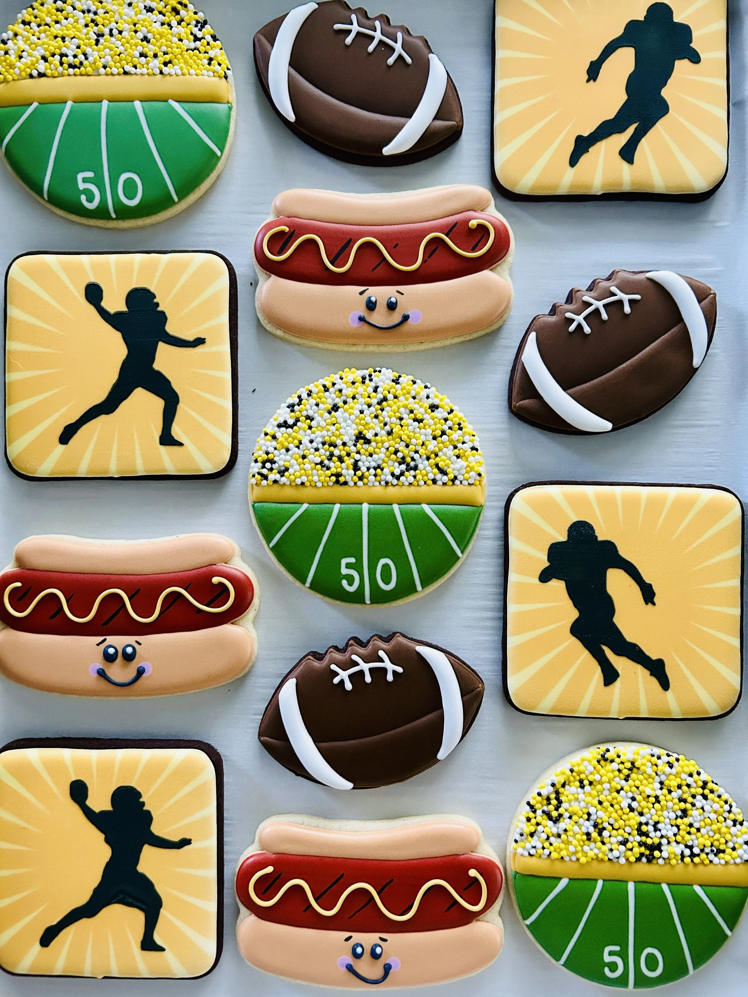 Sports Themed Sugar Cookies
