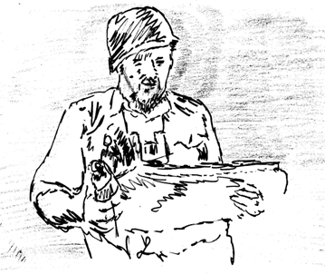 Sketch 16 - WWII and War Map and Helmet.png