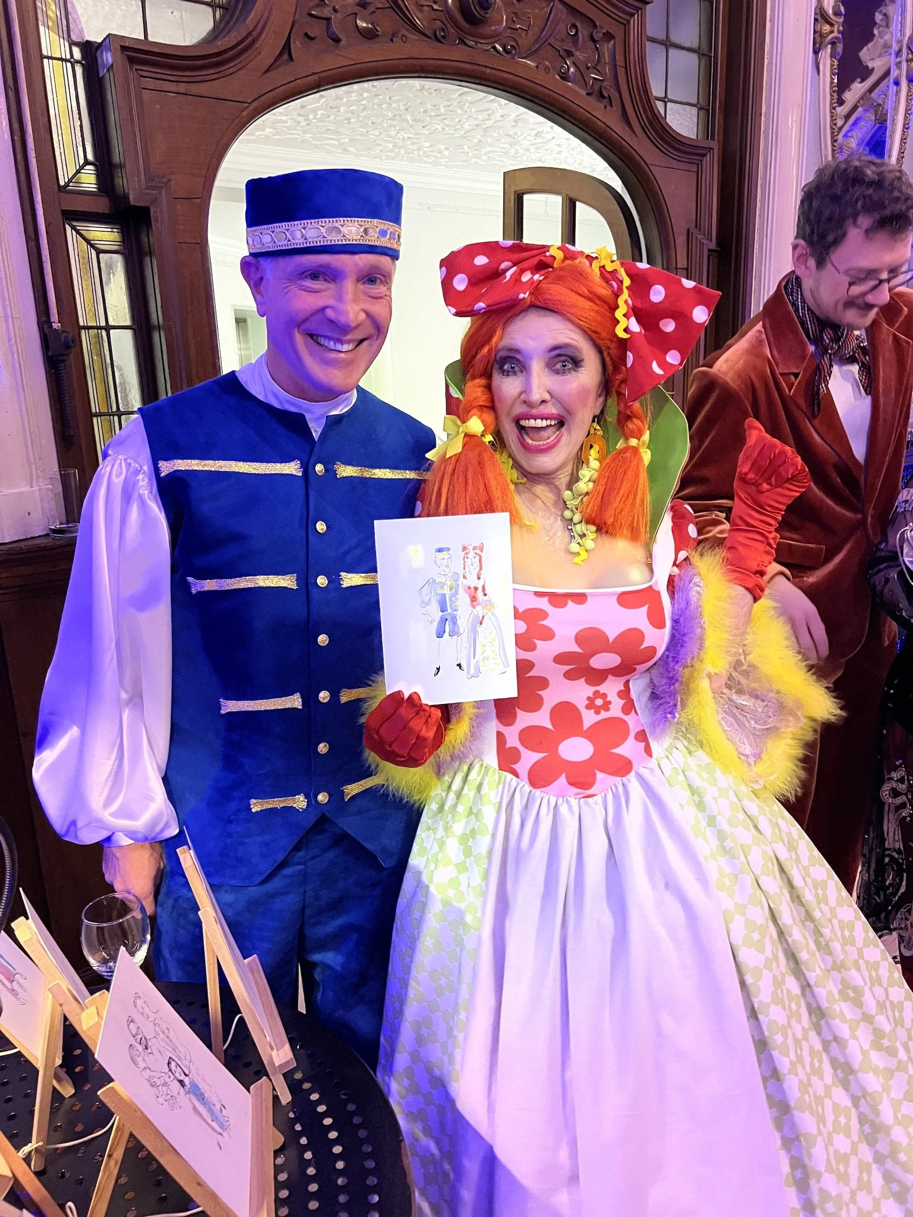Live Event Illustrator London – A Pantomime-Themed Party at a Historic Town Hall