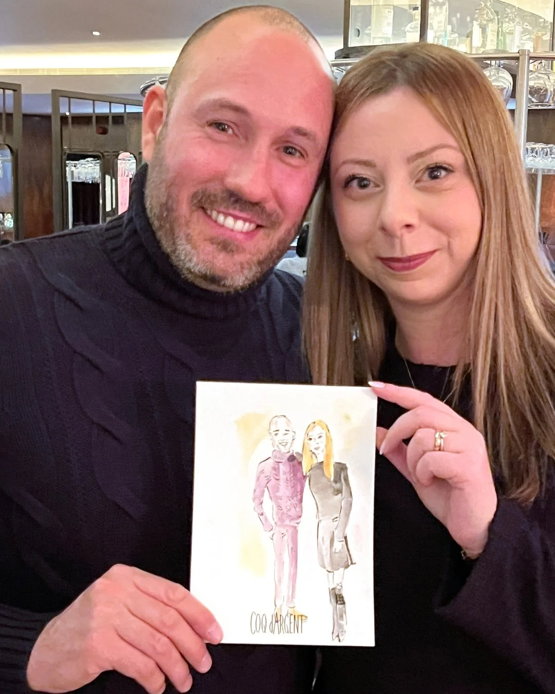 Valentine’s Night: Live Illustration at Sartoria and Coq d’Argent