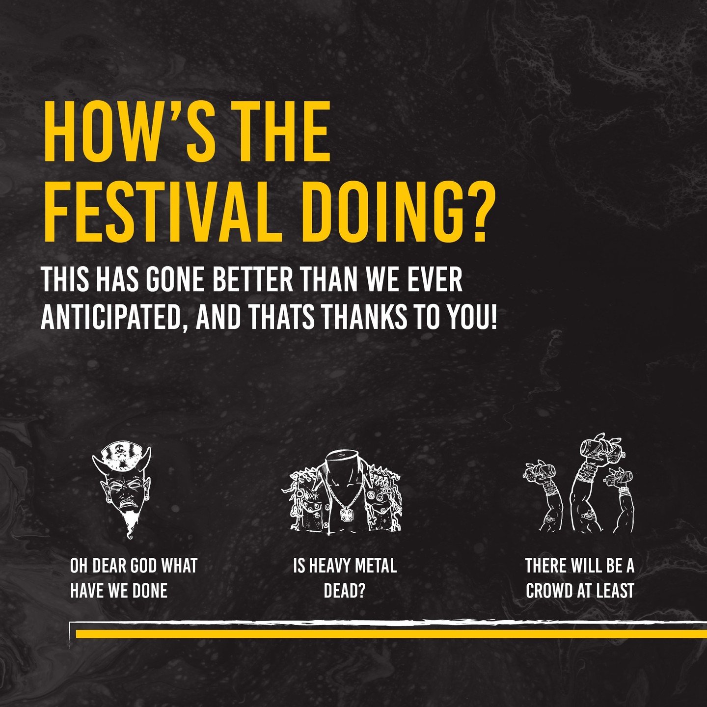 WE'RE SO CLOSE TO BREAKING EVEN! 🔥

It's incredible to be saying this, but we might not lose money this year 😅 Metalbrew came about because of our collective love of heavy metal, and that will never change. It does however require a fair few Britis