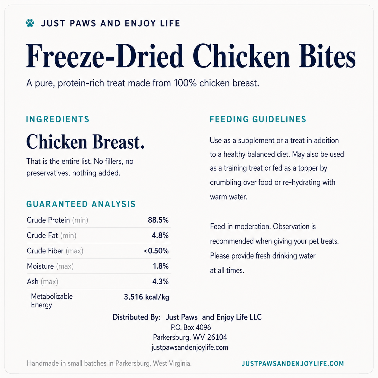 Freeze Dried Chiken Bite Nutrition Label.png